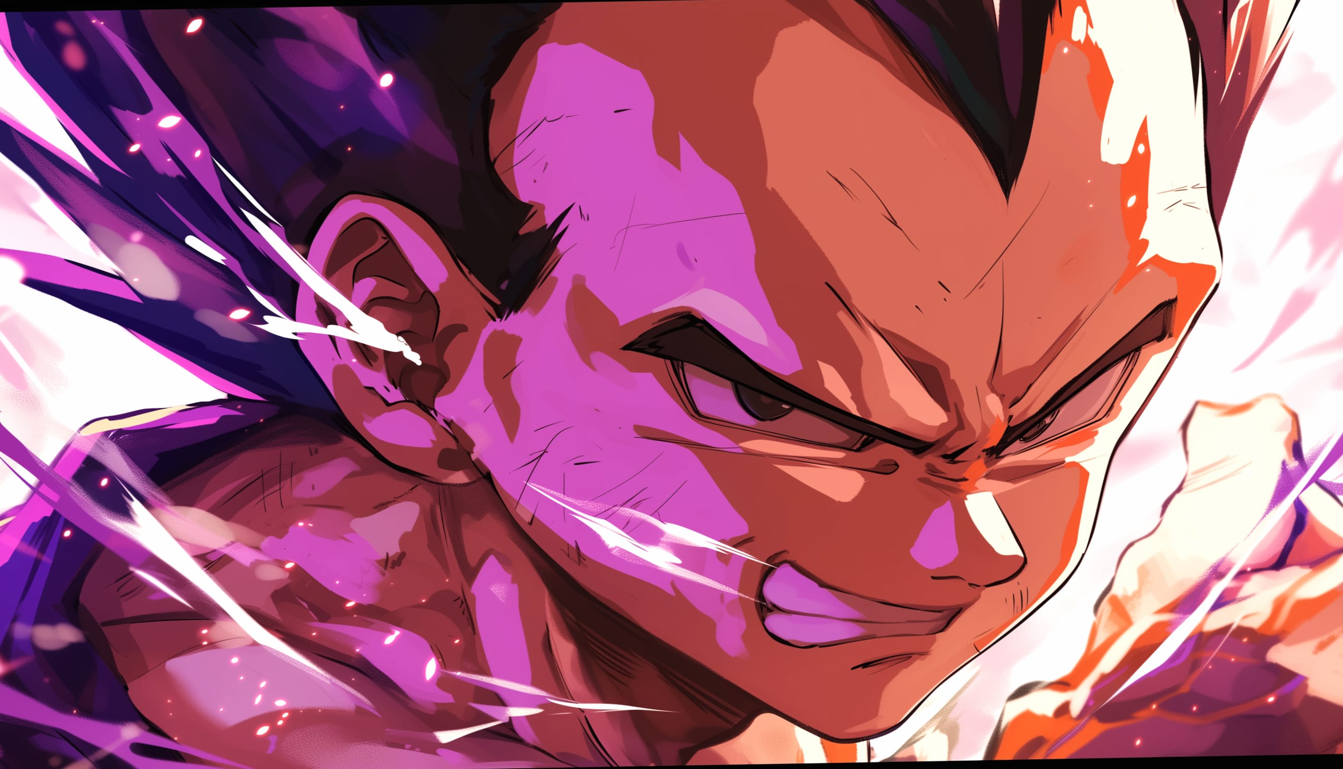 Dragon Ball Z Vegeta - Intense Saiyan Power at 320 x 480 iPhone size wallpapers HD quality