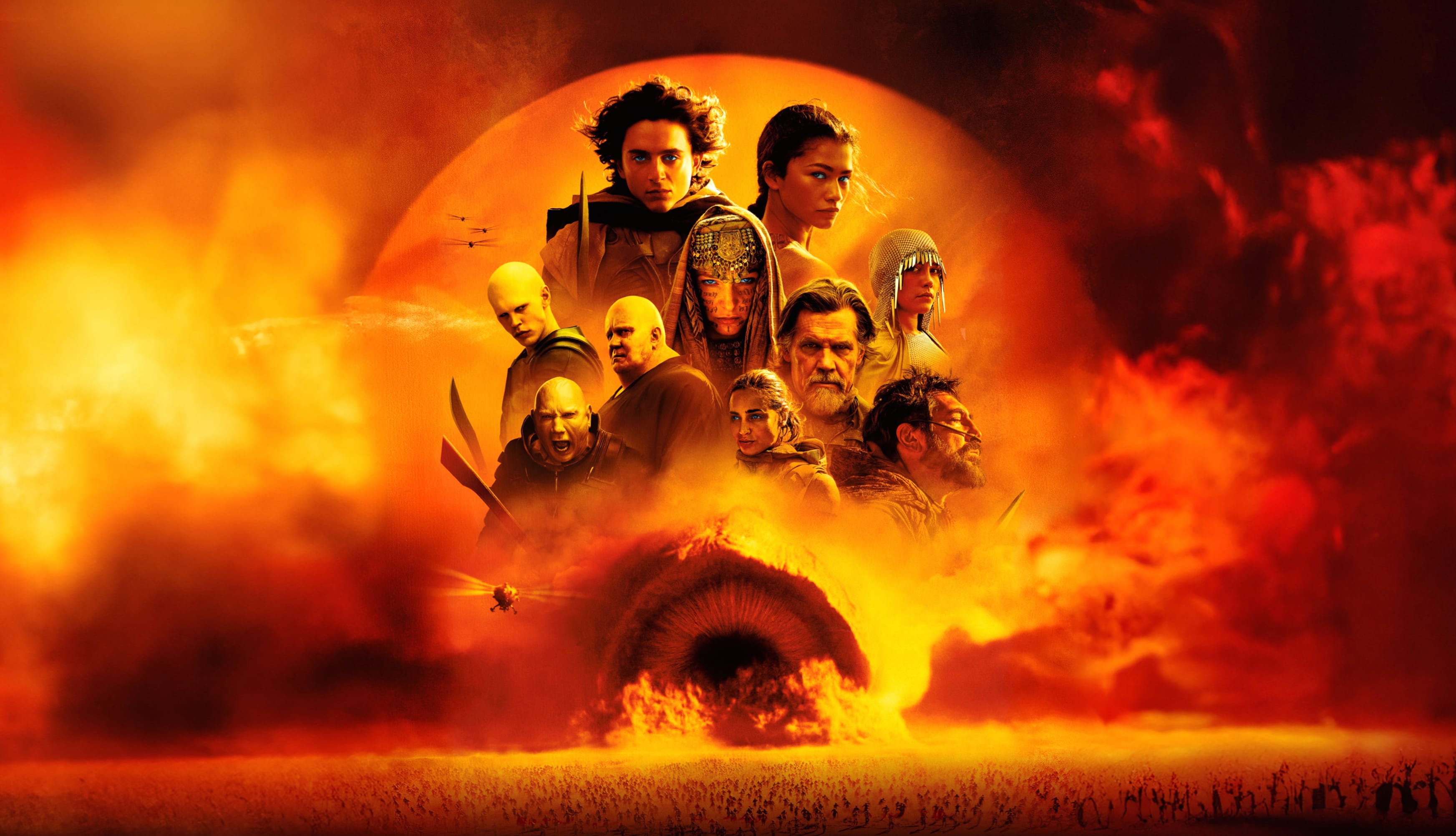 Dune 2 Movie poster at 1280 x 720 HD size wallpapers HD quality