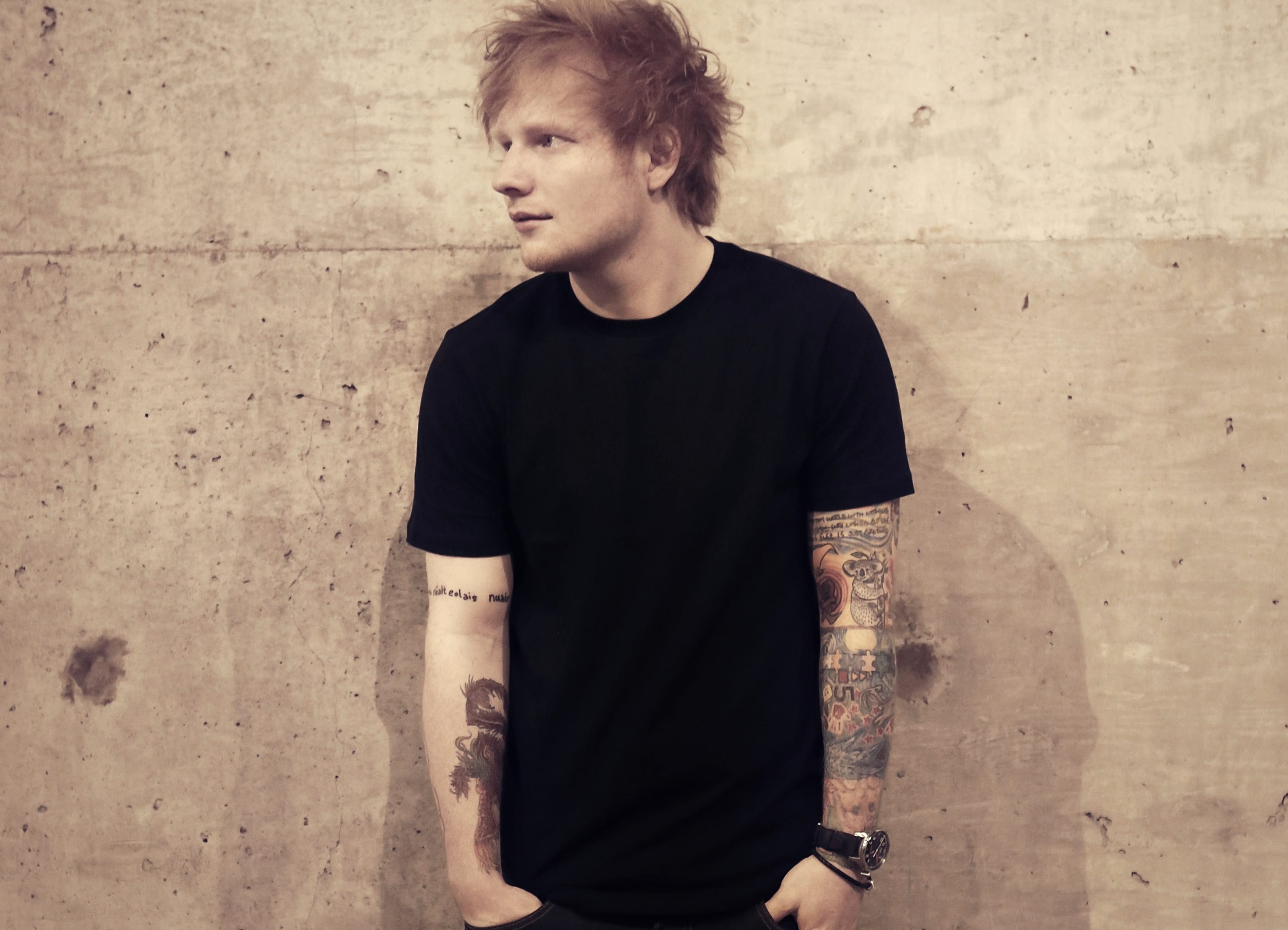 Ed Sheeran Tattooed Music Icon - wallpapers HD quality