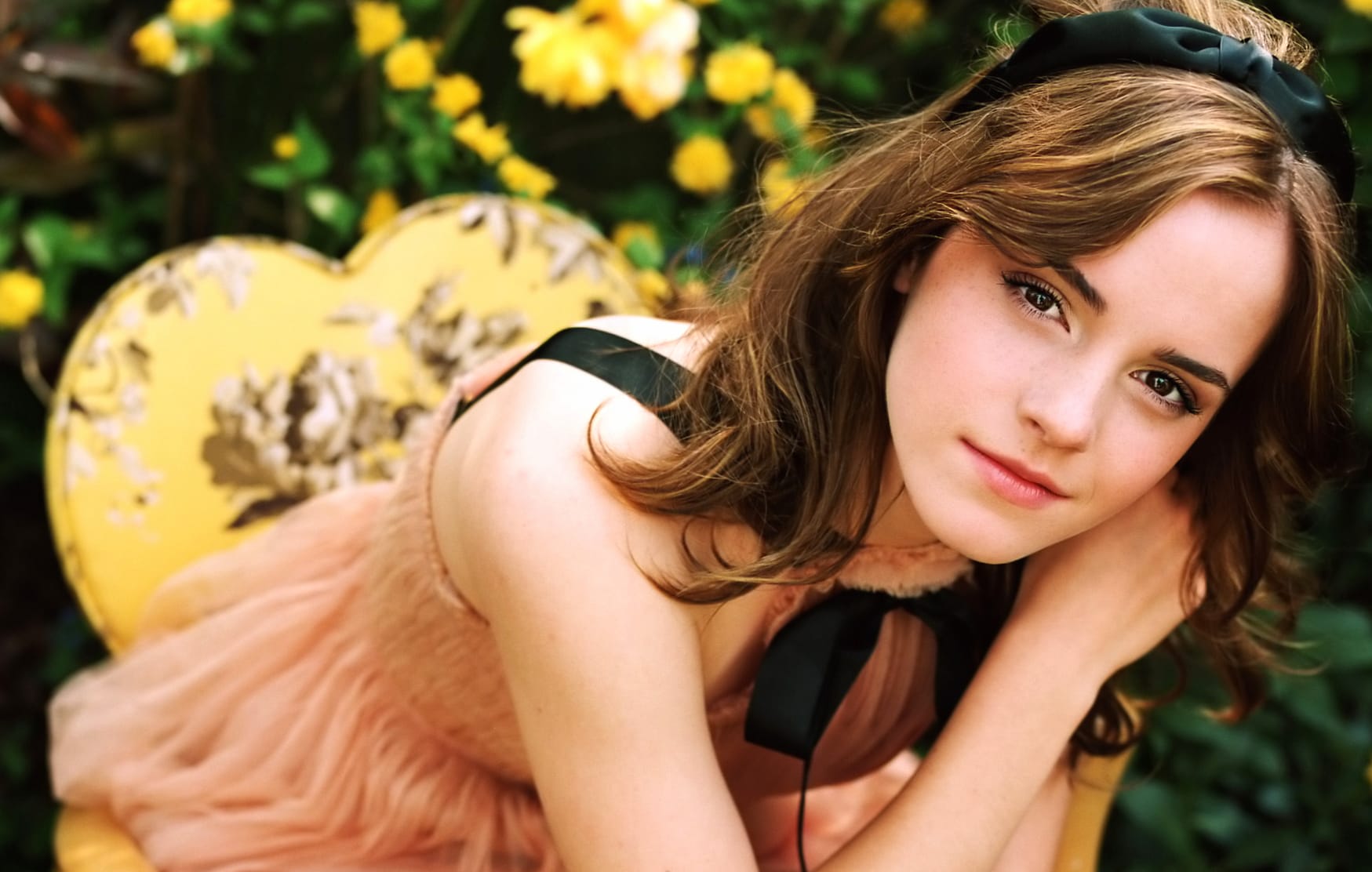 Emma Watson HD Blossom Wallpaper at 2560 x 1440 HD size wallpapers HD quality