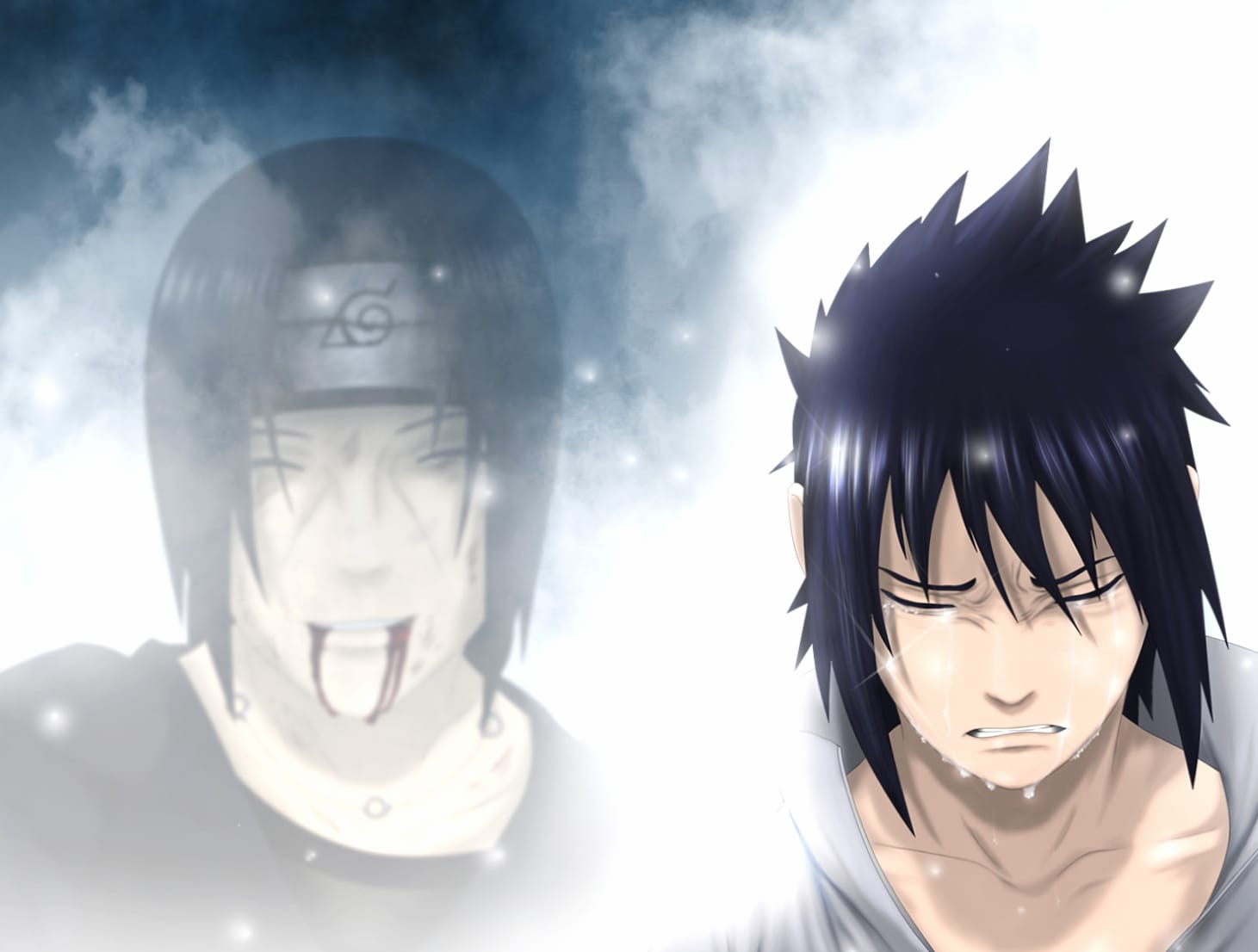 Emotional Sasuke and Itachi Uchiha from Naruto wallpapers HD quality