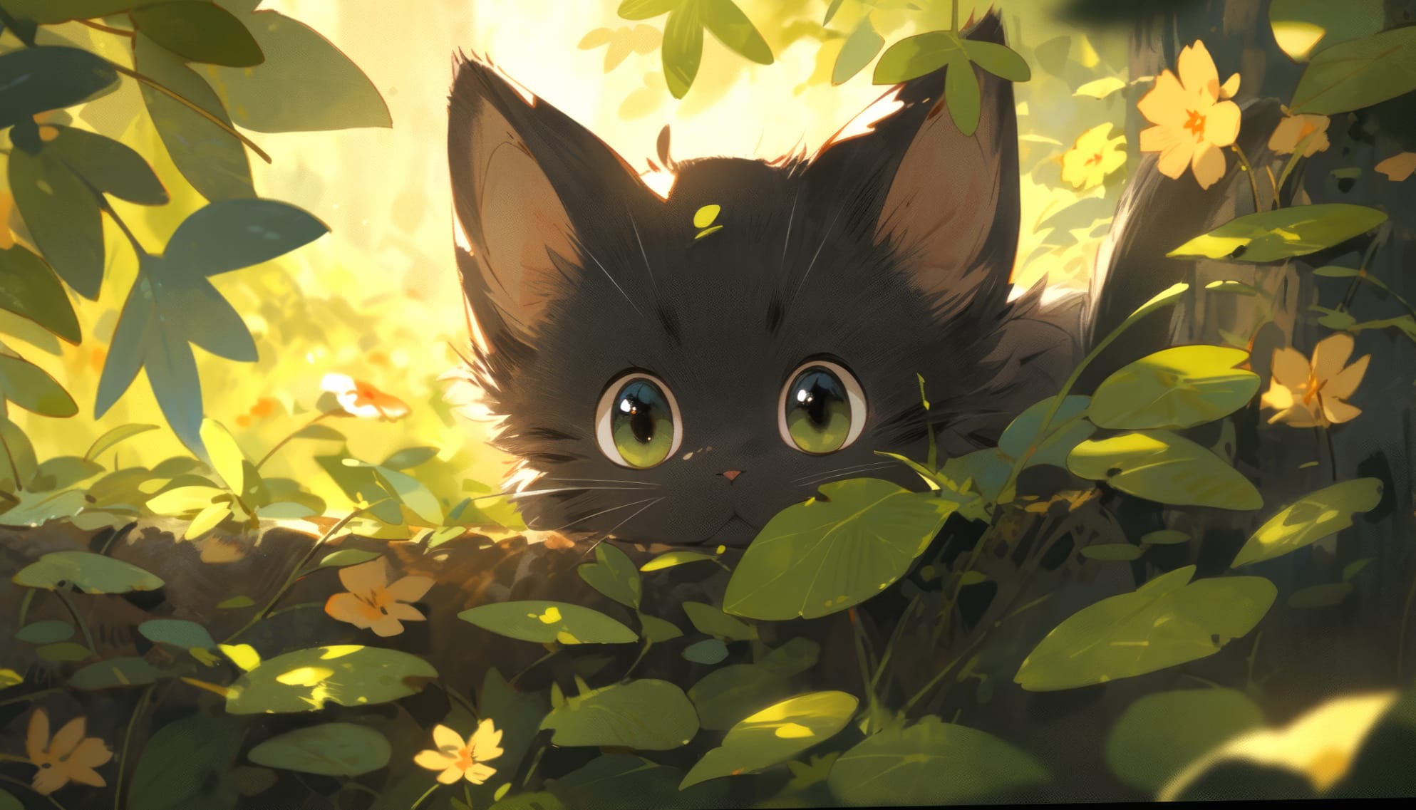 Enchanted Forest Black Cat wallpapers HD Enchanted Forest Black Cat wallpapers HD quality