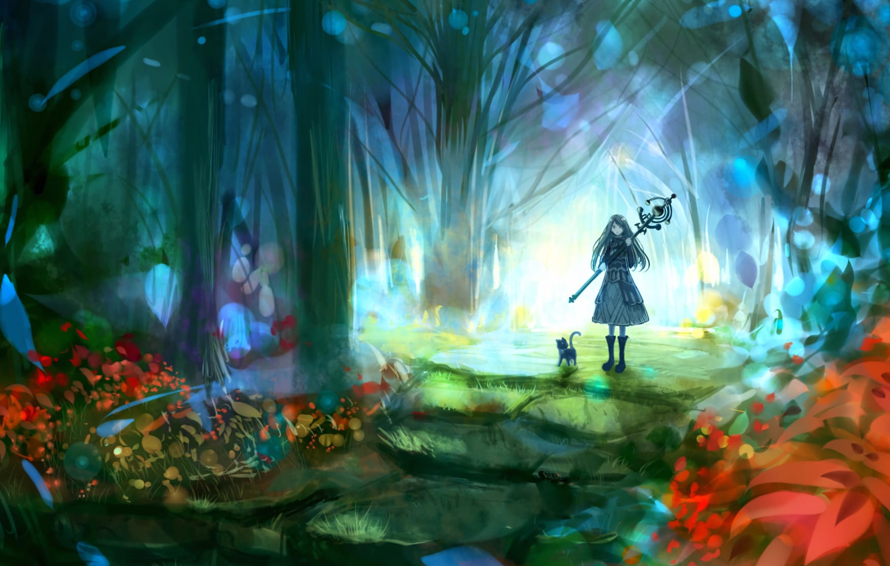 Enchanted Forest Companion - Anime wallpapers HD quality