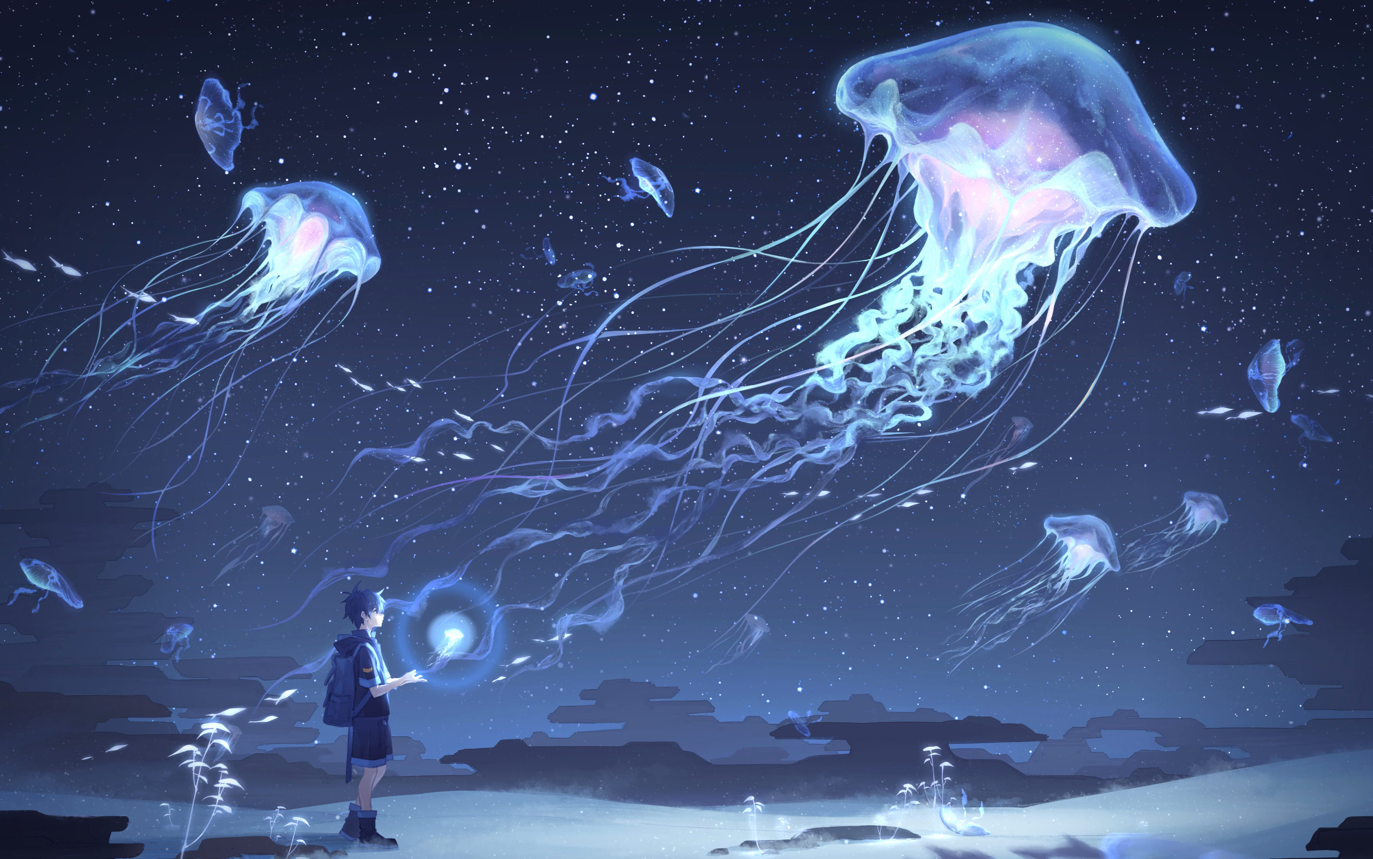 Enchanted Jellyfish Anime wallpapers HD quality