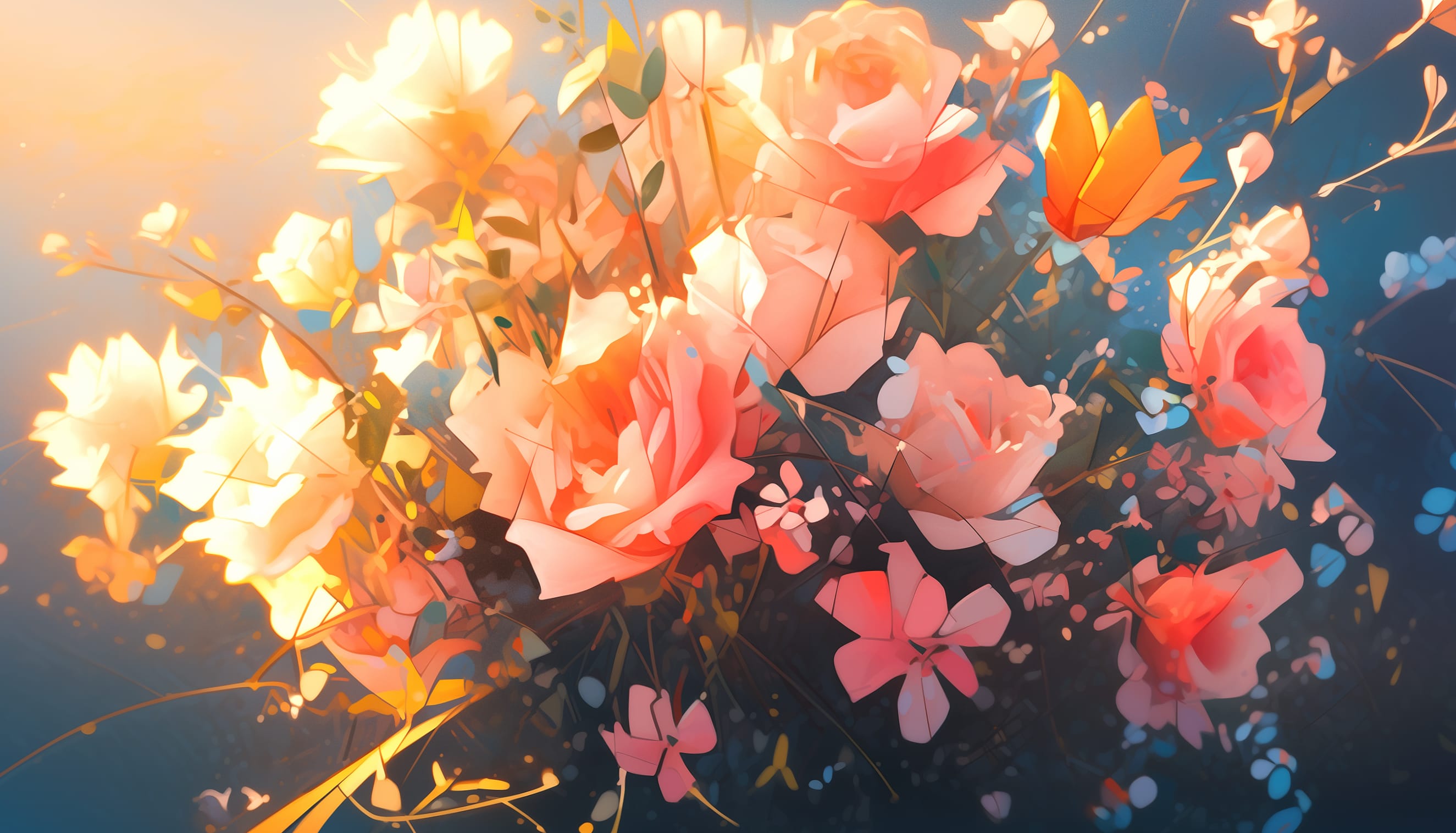 Enchanting Floral Bouquet at 640 x 1136 iPhone 5 size wallpapers HD quality