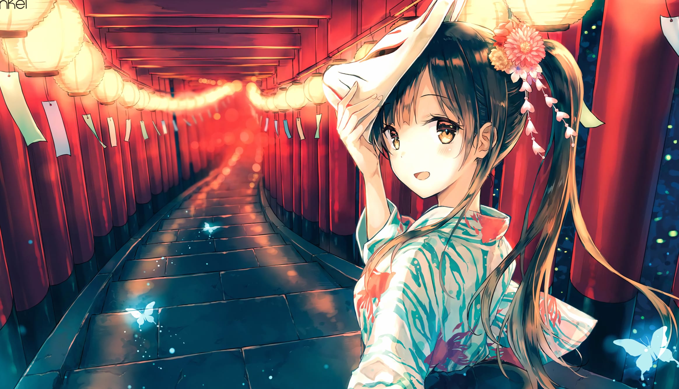 Enchanting Pathway Anime Girl - wallpapers HD quality