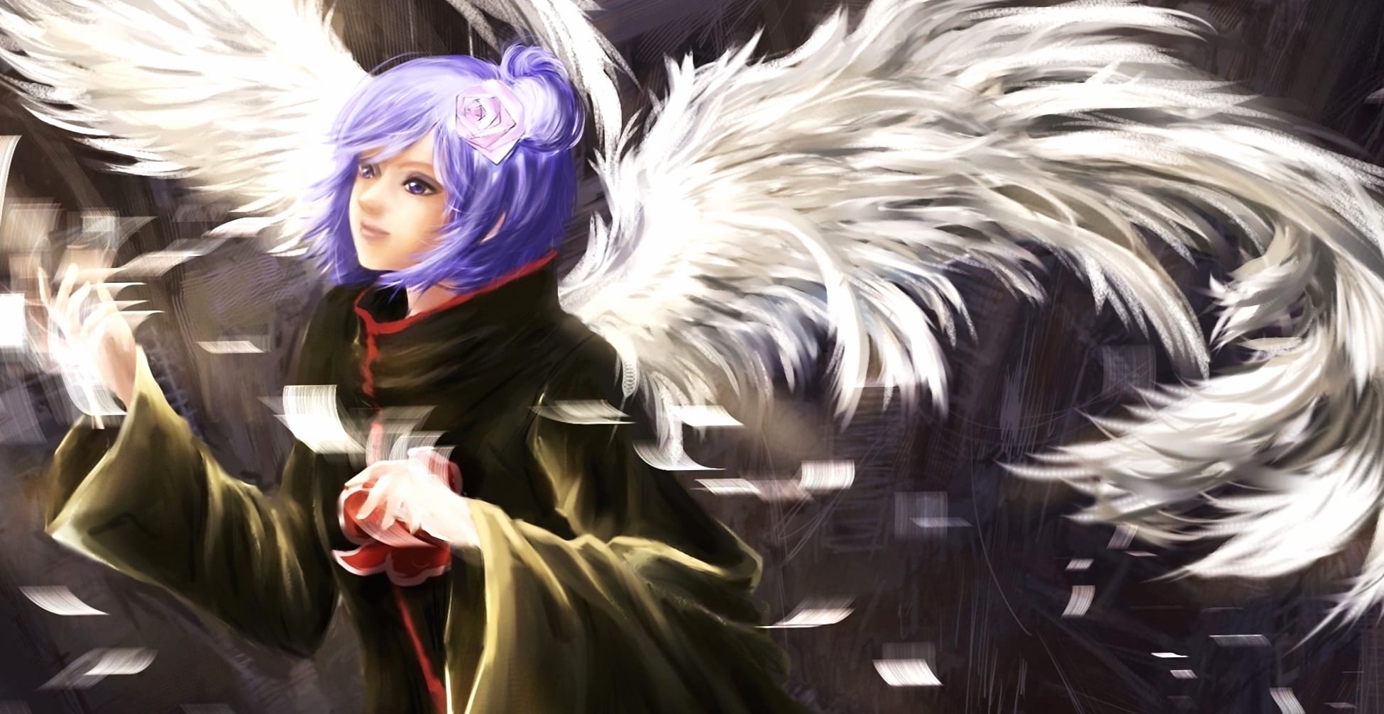 Enchanting Wings Konan from Naruto wallpapers HD quality