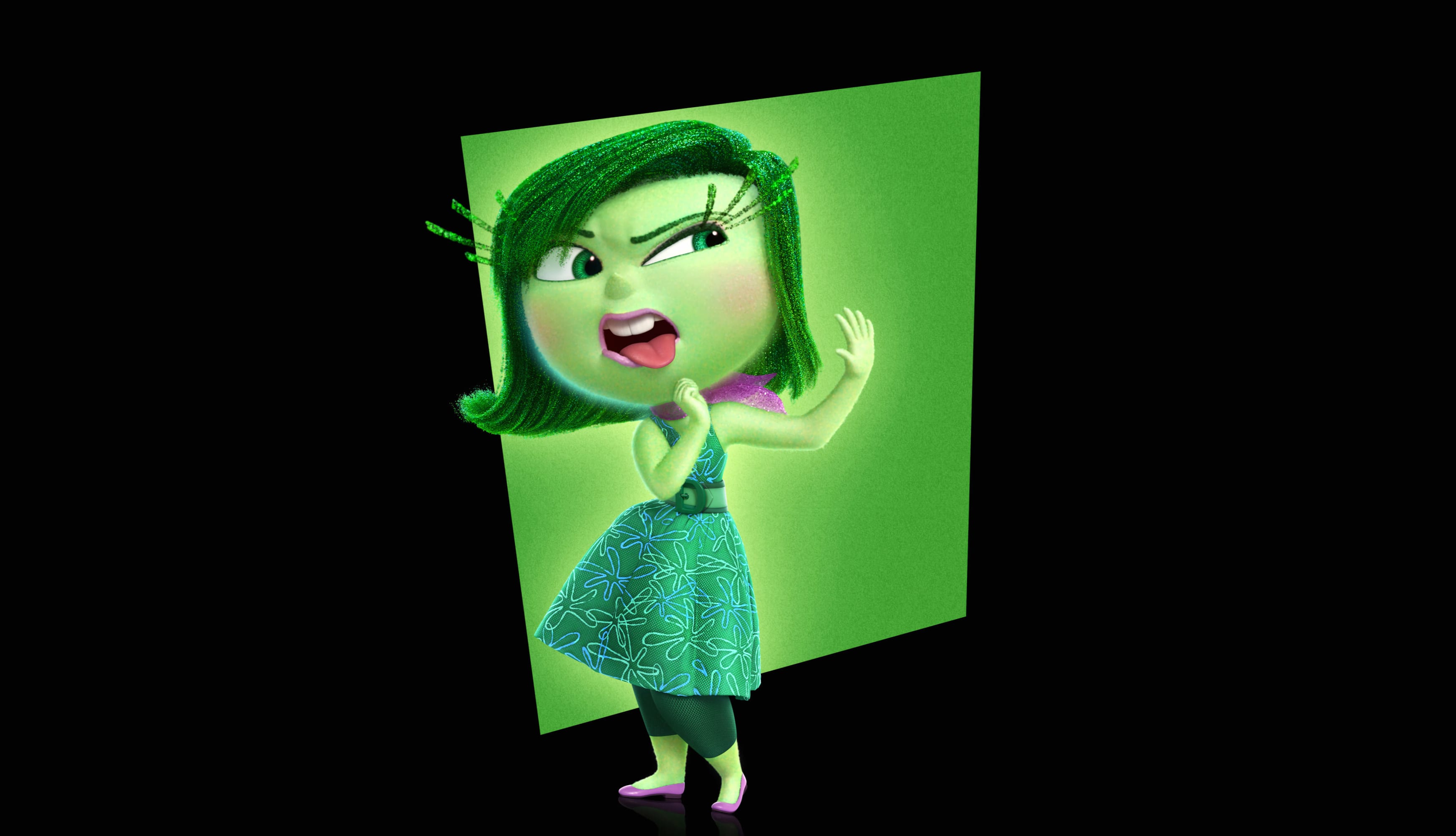 Enjoy Inside Out 2 Disgust in 4K - Now! wallpapers HD quality