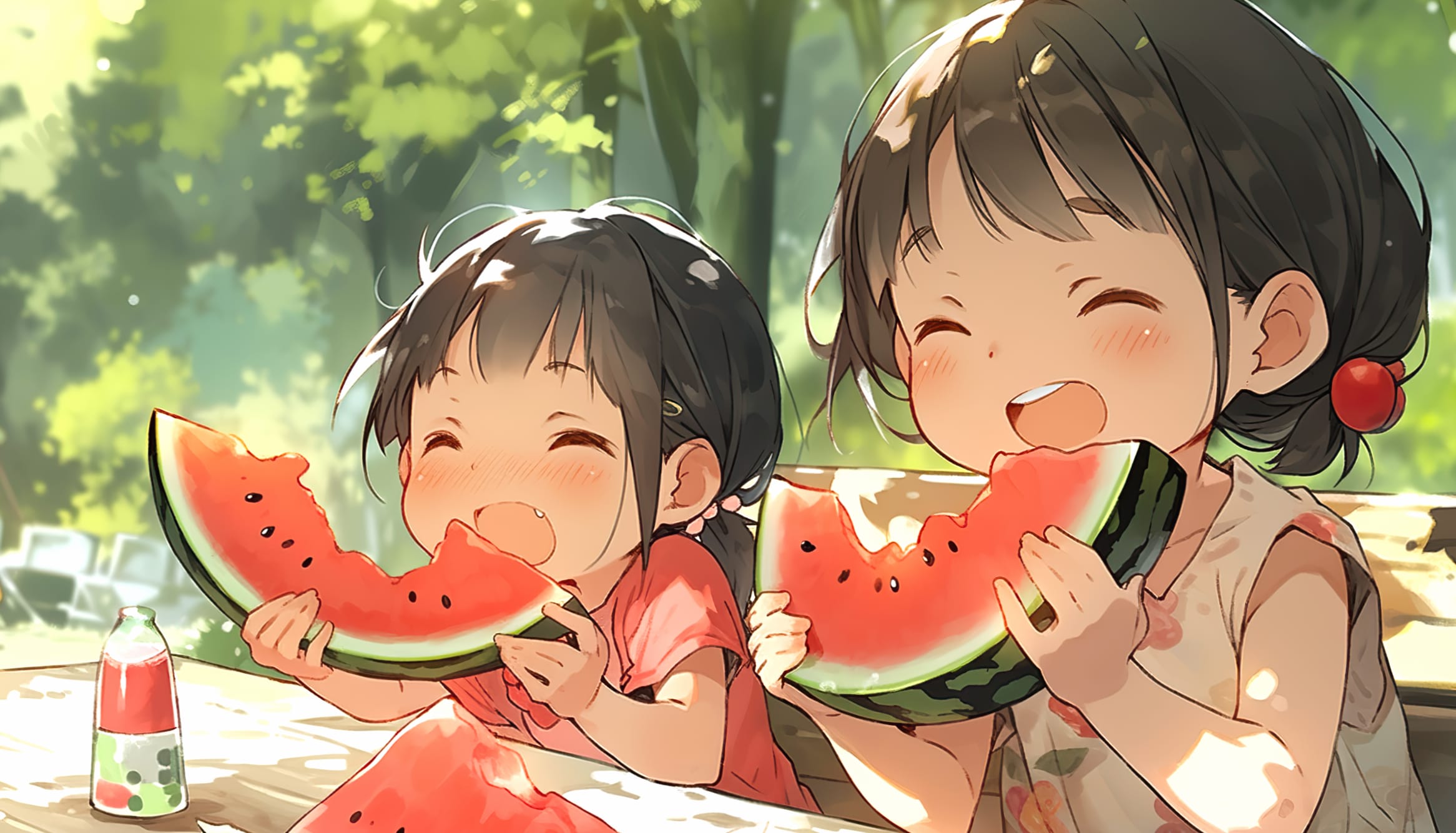 Enjoy Summer Bliss - Watermelon Joy wallpapers HD quality