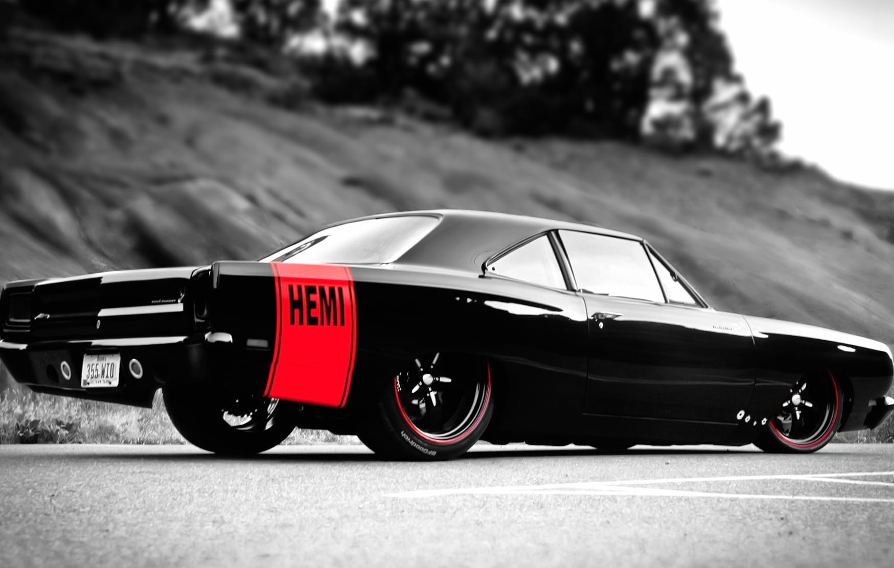 Epic Dodge Hot Rod at 320 x 480 iPhone size wallpapers HD quality