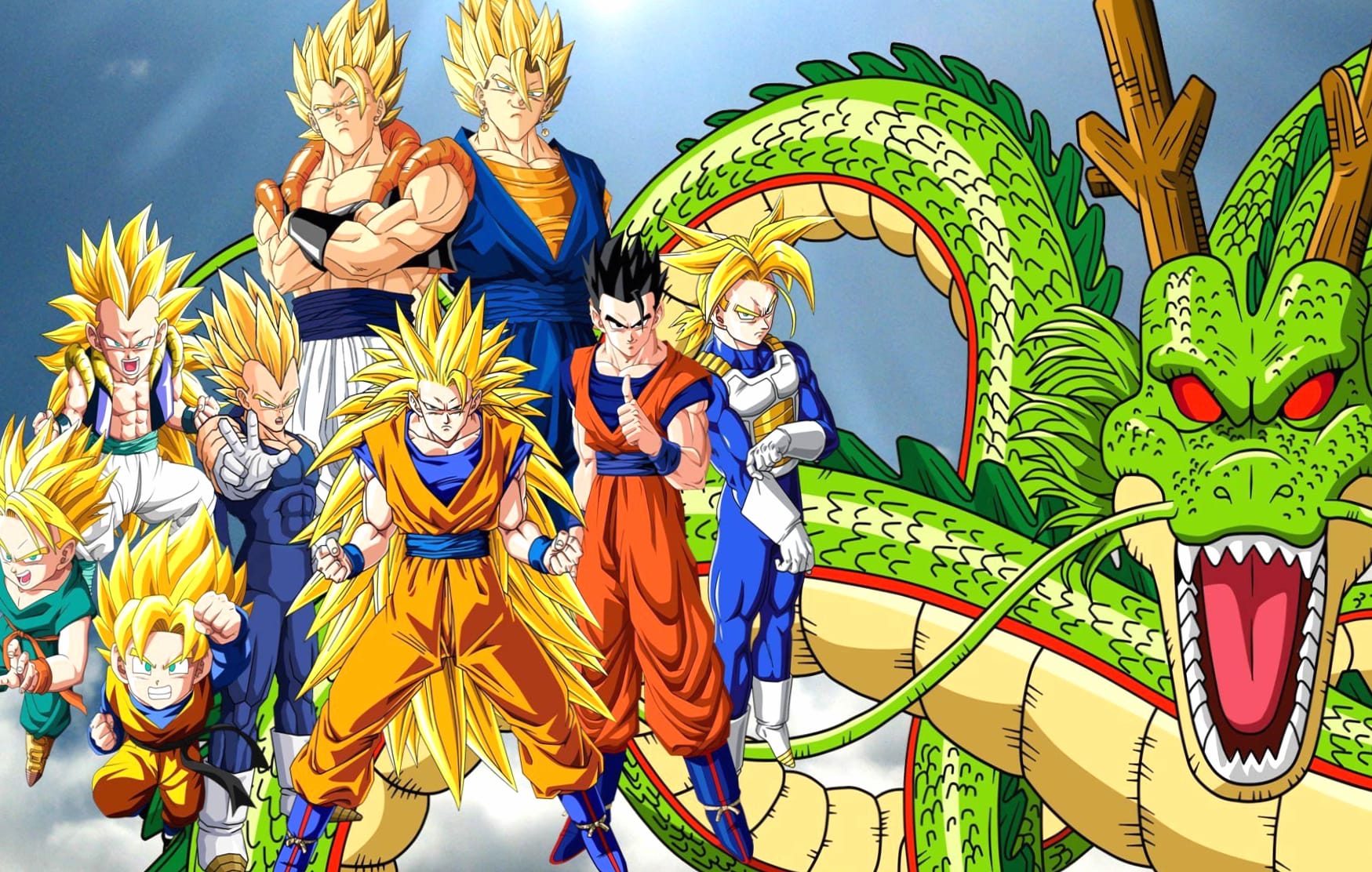 Epic Dragon Ball Z Heroes at 1366 x 768 HD size wallpapers HD quality