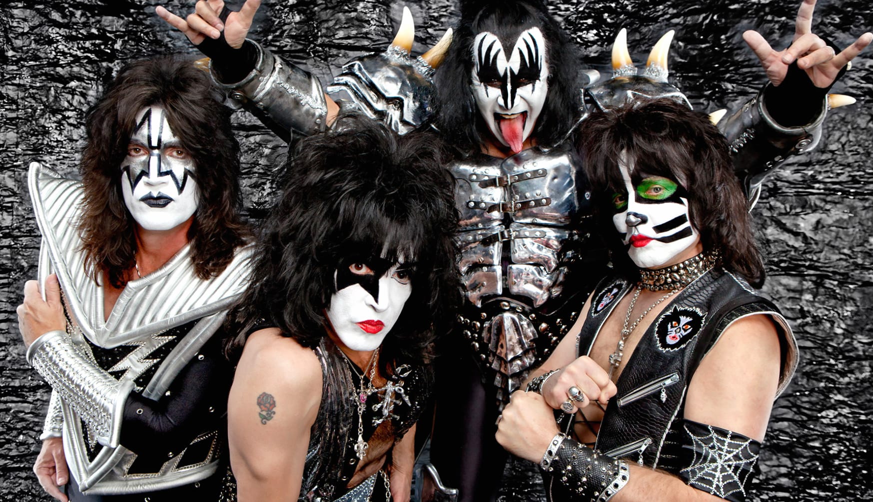 Epic KISS Band Glam & Heavy Metal Icons at 1024 x 1024 iPad size wallpapers HD quality