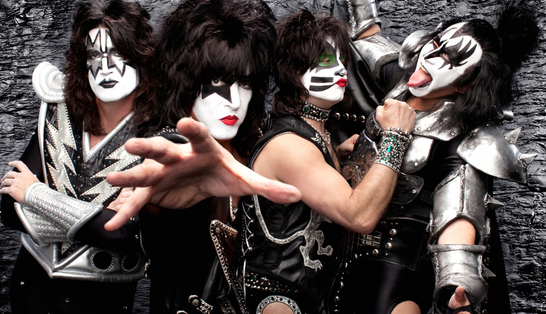 Epic KISS Glam and Heavy Metal Legends at 2048 x 2048 iPad size wallpapers HD quality