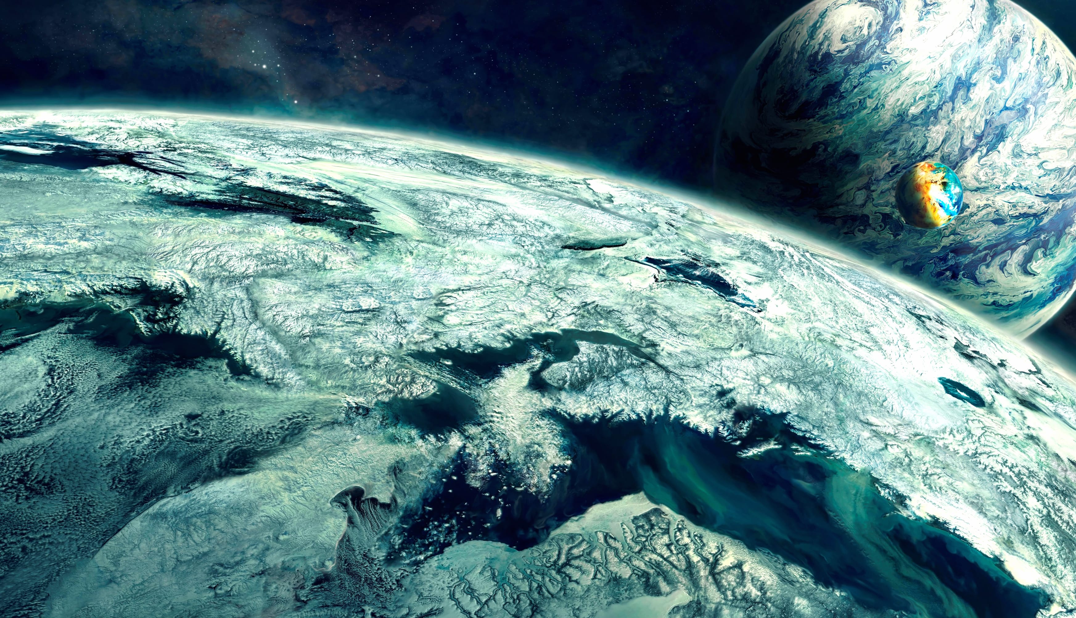 Epic Planetscape in HD - Sci-Fi Wallpaper wallpapers HD quality