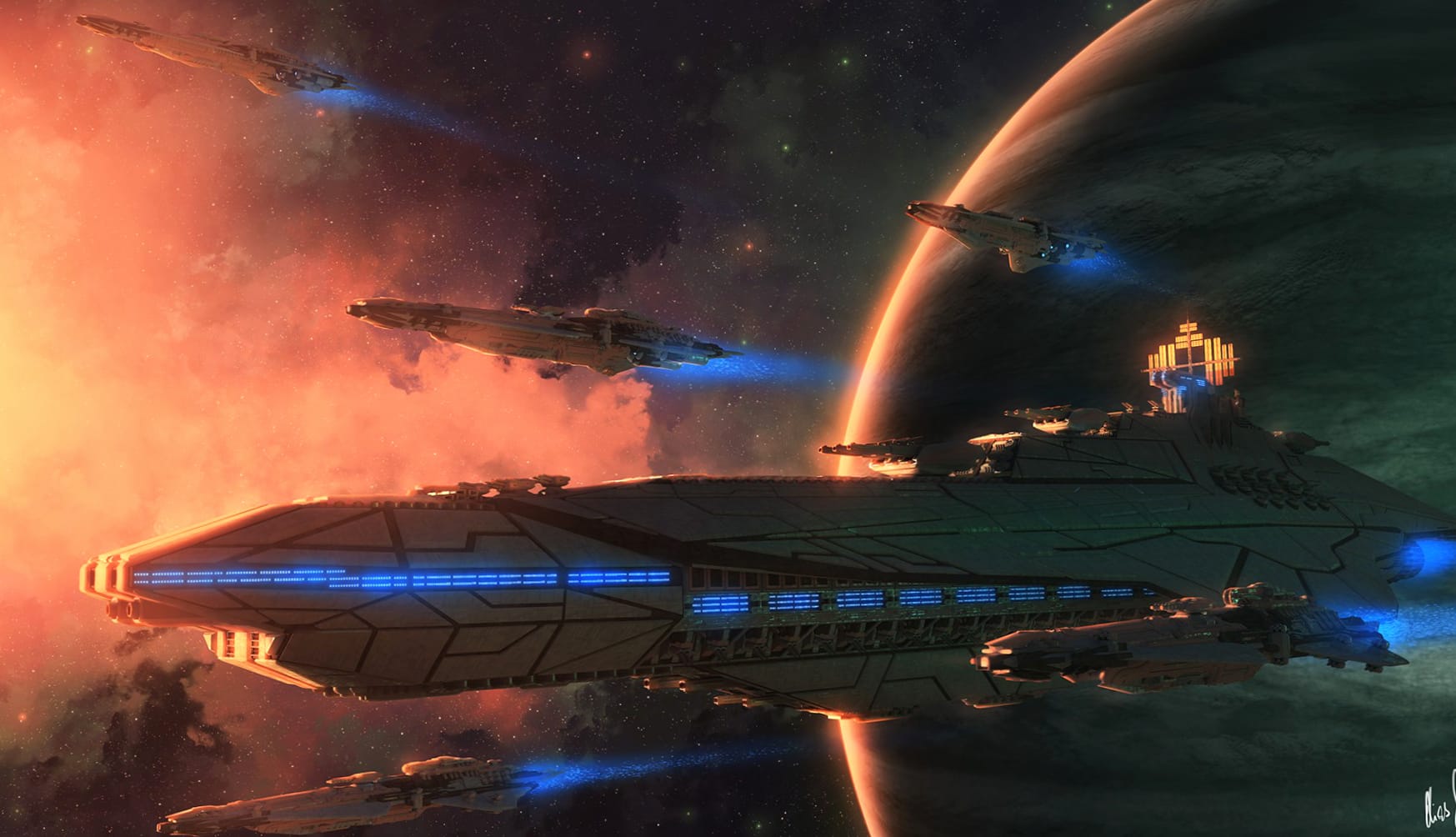 Epic Space Armada wallpapers HD quality