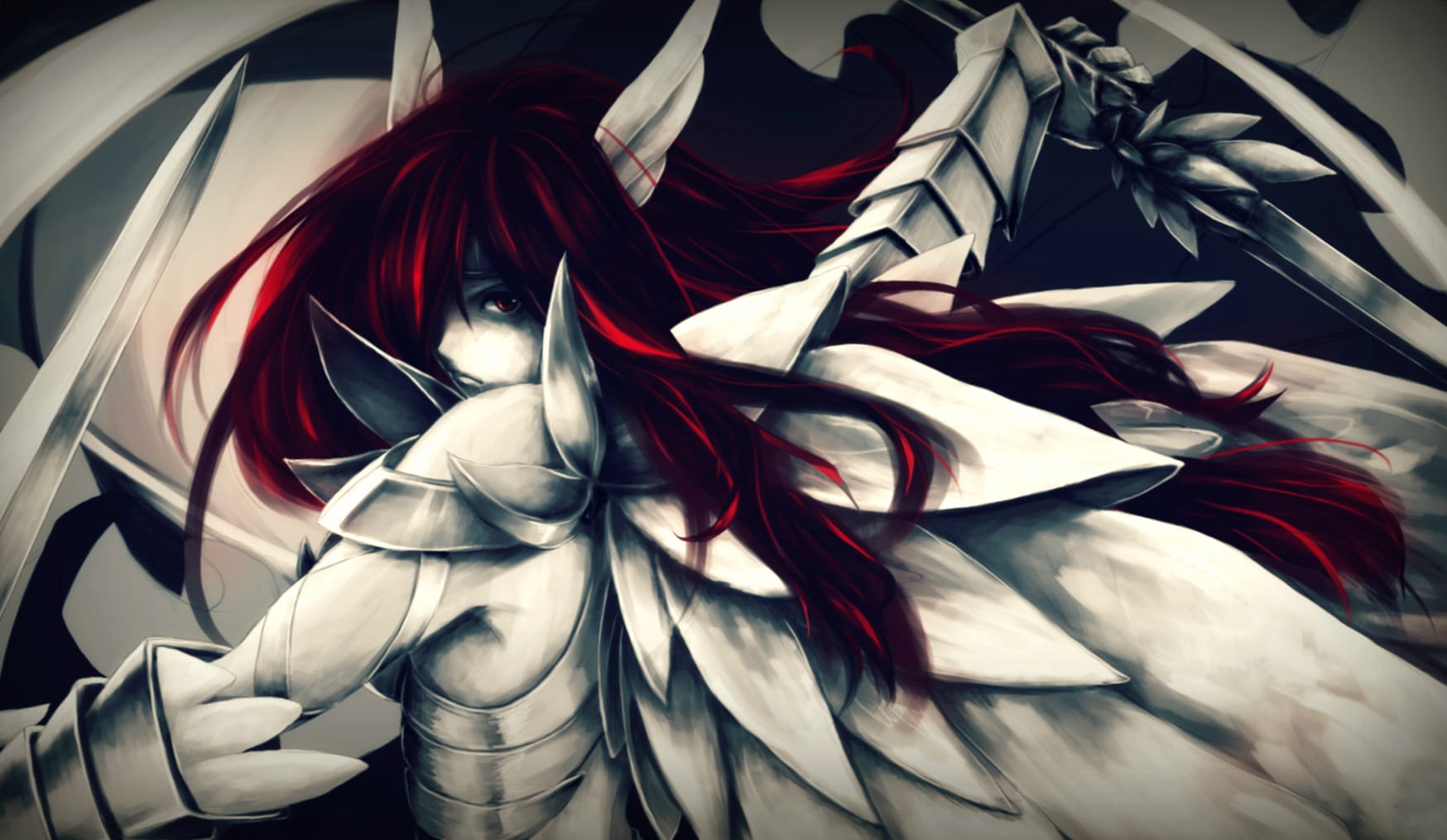 Erza Scarlet Armored Warrior - Fairy Tail wallpapers HD quality