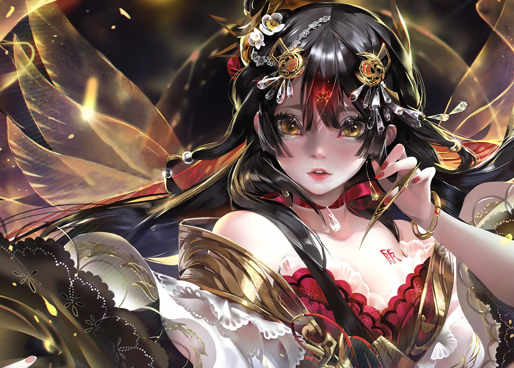 Ethereal Elegance HD Anime Wallpaper at 1920 x 1080 HD size wallpapers HD quality