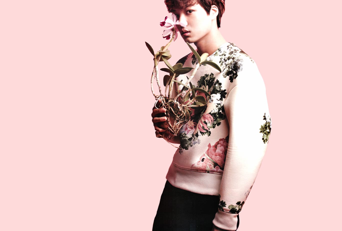 EXO Music A Floral Elegance at 320 x 480 iPhone size wallpapers HD quality