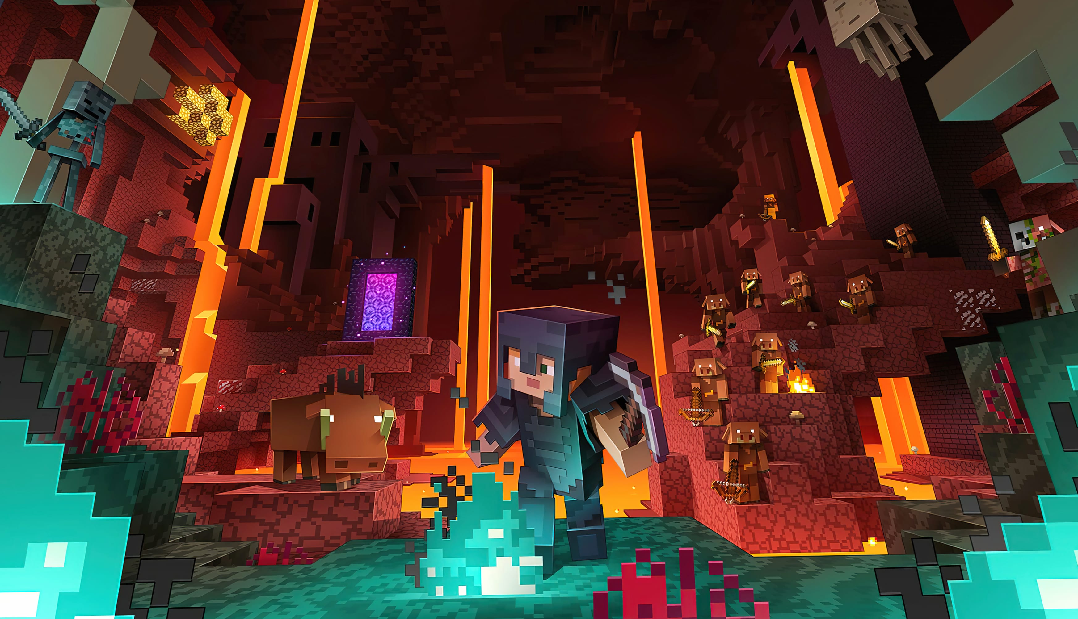 Explore the Nether in 4K - Minecraft Wallpaper! wallpapers HD quality