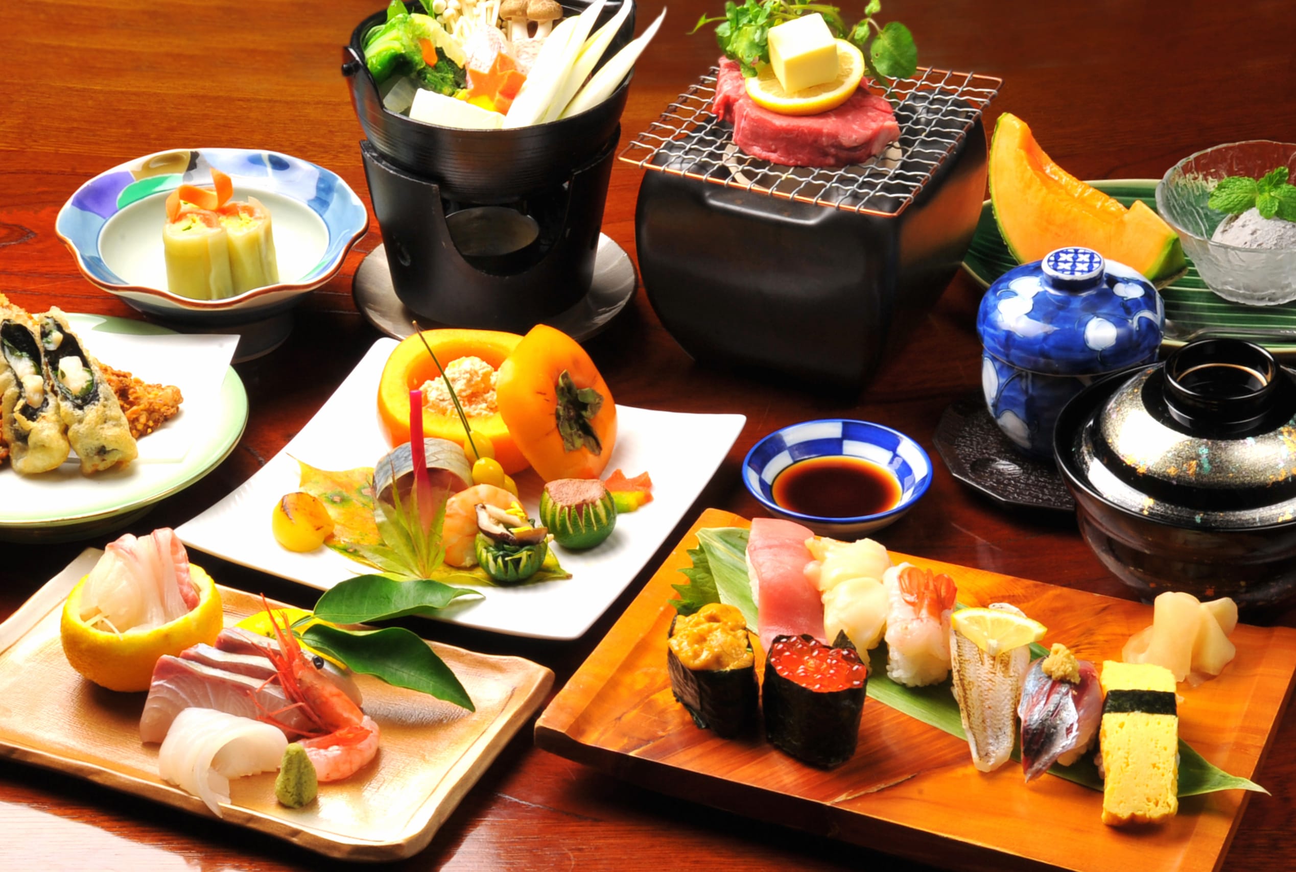 Exquisite Japanese Cuisine Lemon & Caviar Delights wallpapers HD quality