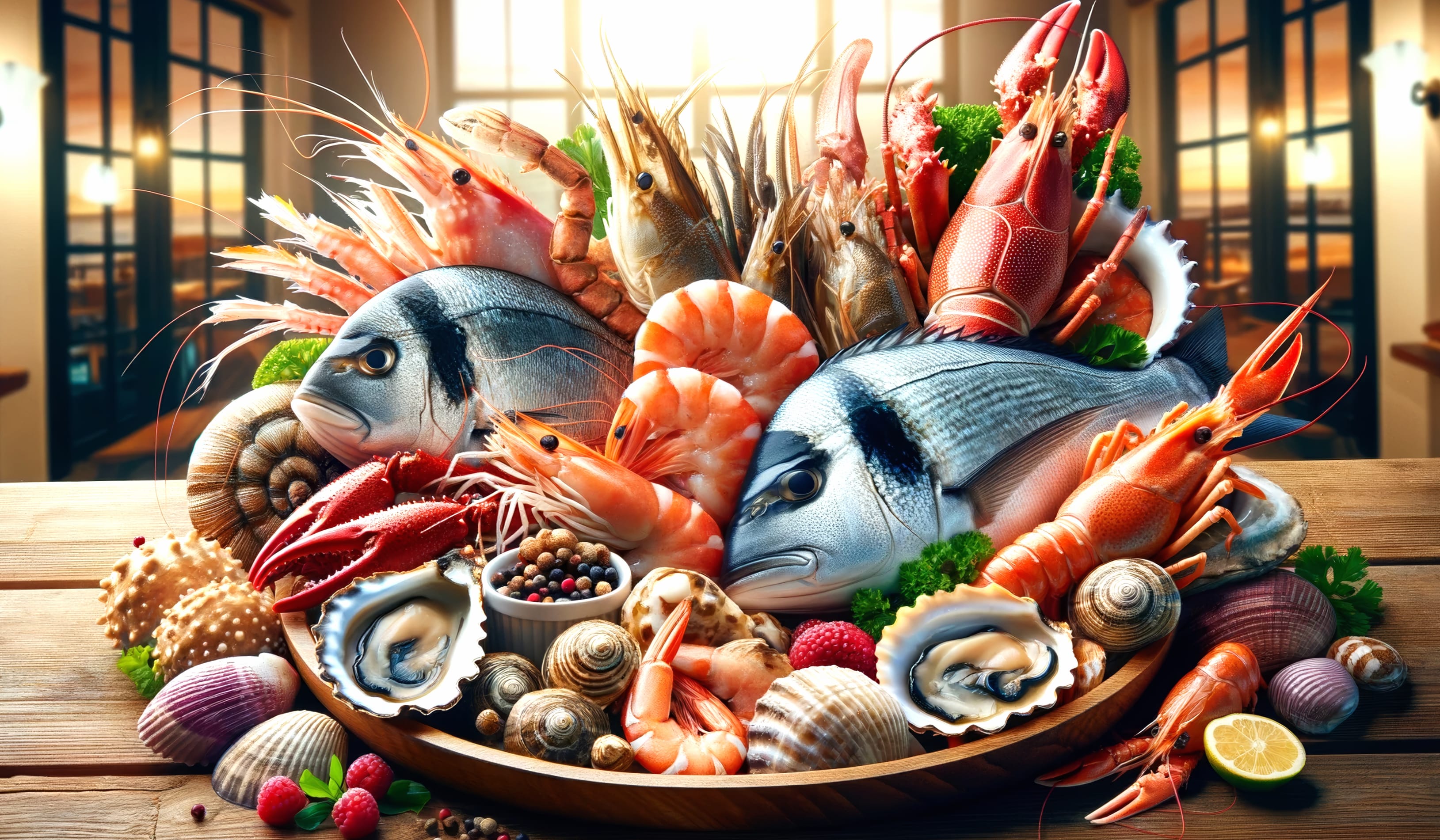 Exquisite Seafood Platter wallpapers HD quality