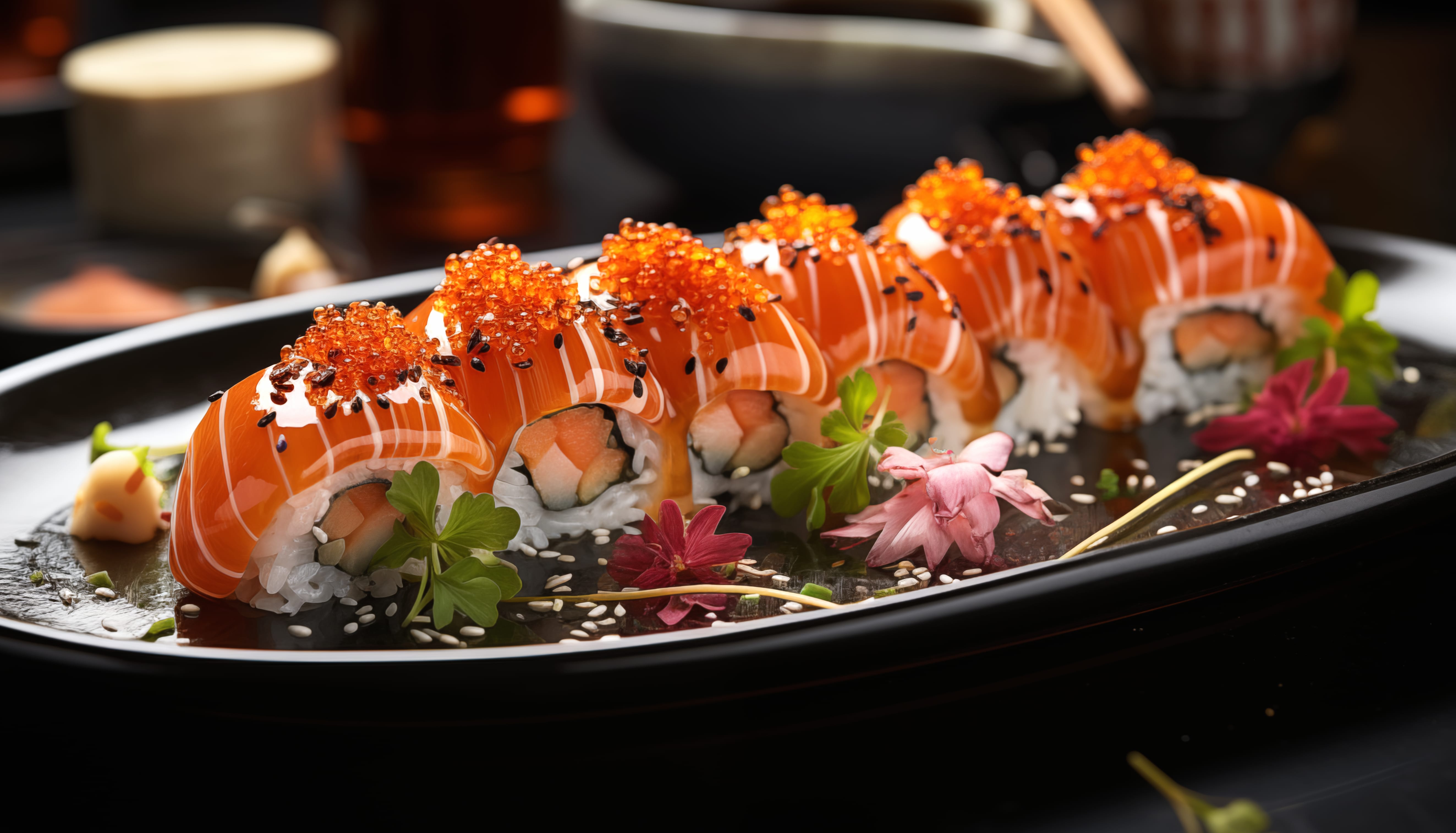 Exquisite Sushi Platter wallpapers HD quality