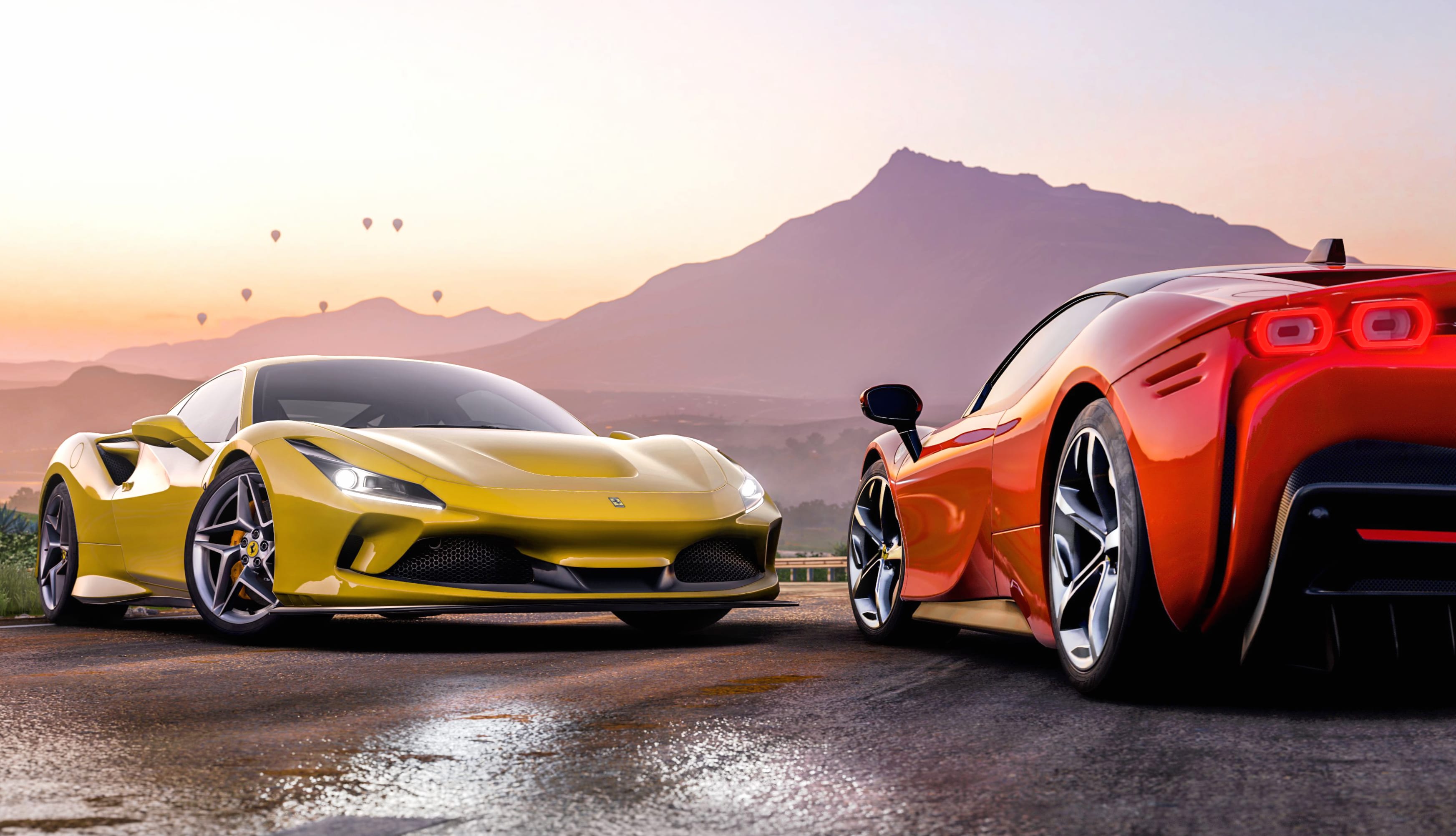 Ferrari F8 Tributo Ferrari SF90 at 1600 x 900 HD size wallpapers HD quality