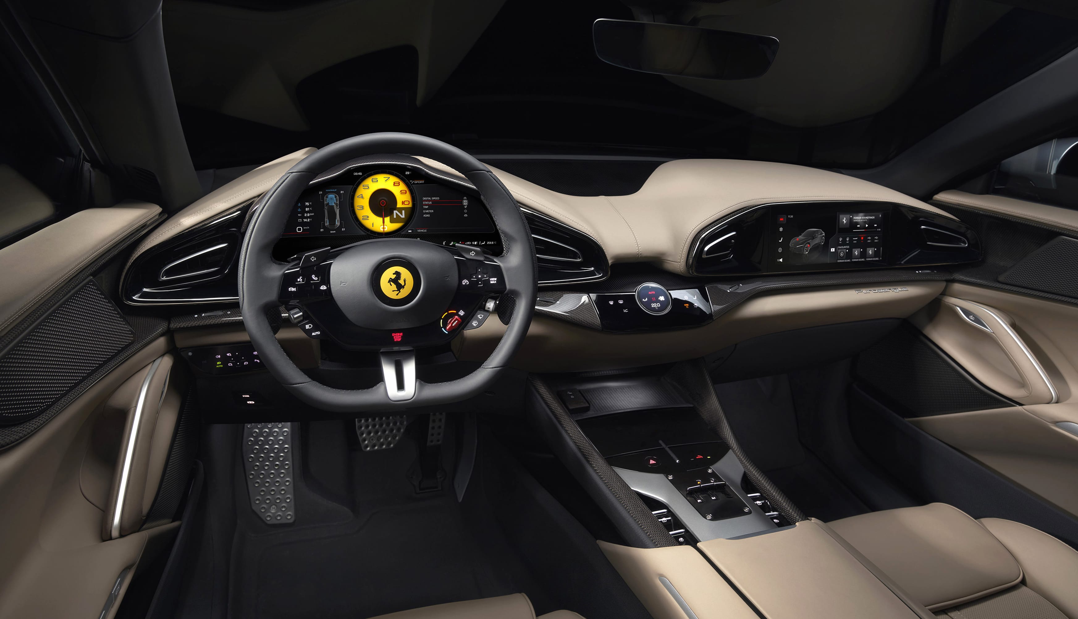 Ferrari Purosangue Interior - at 2048 x 2048 iPad size wallpapers HD quality