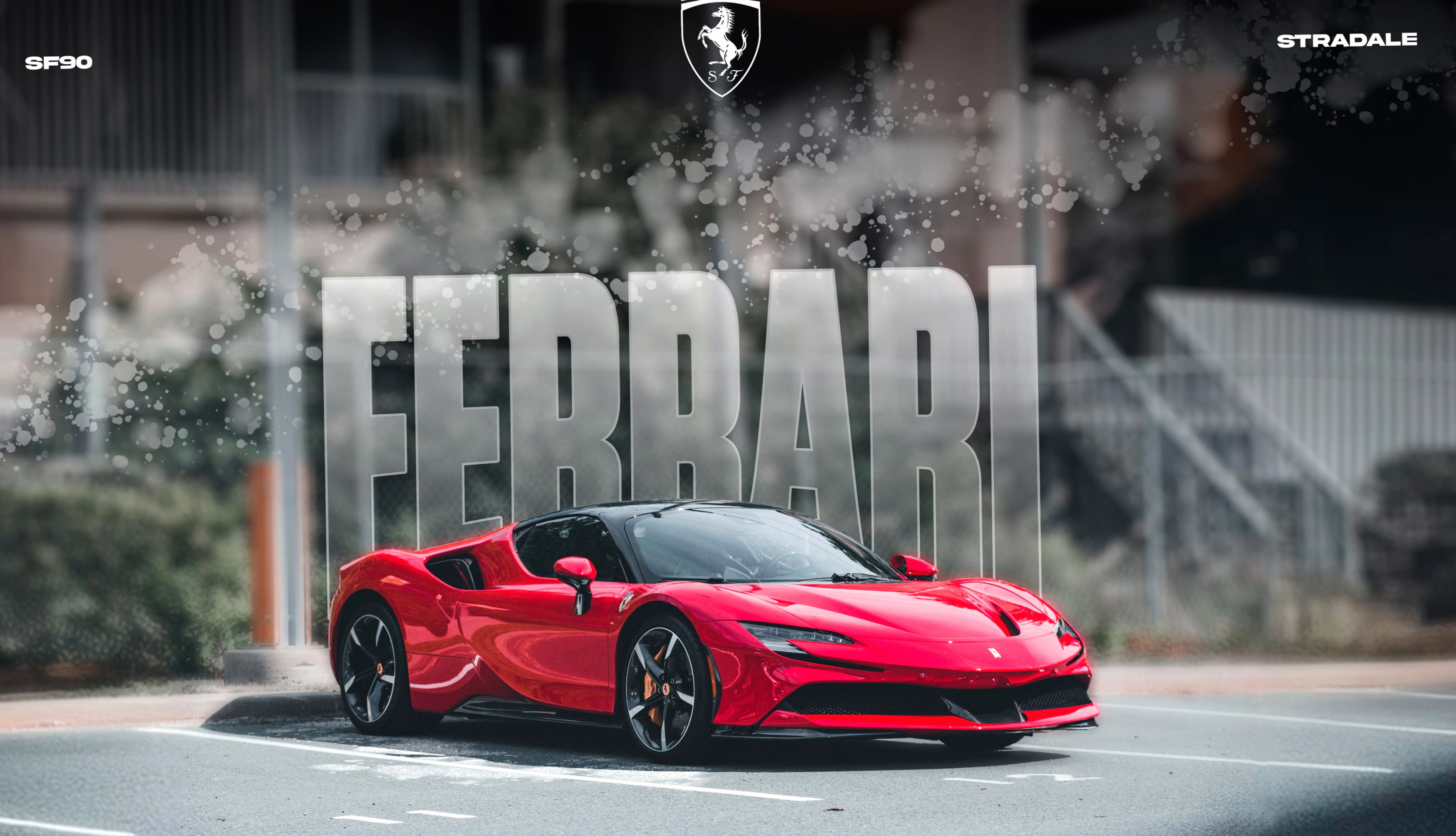 Ferrari SF90 Stradale Poster at 1920 x 1080 HD size wallpapers HD quality