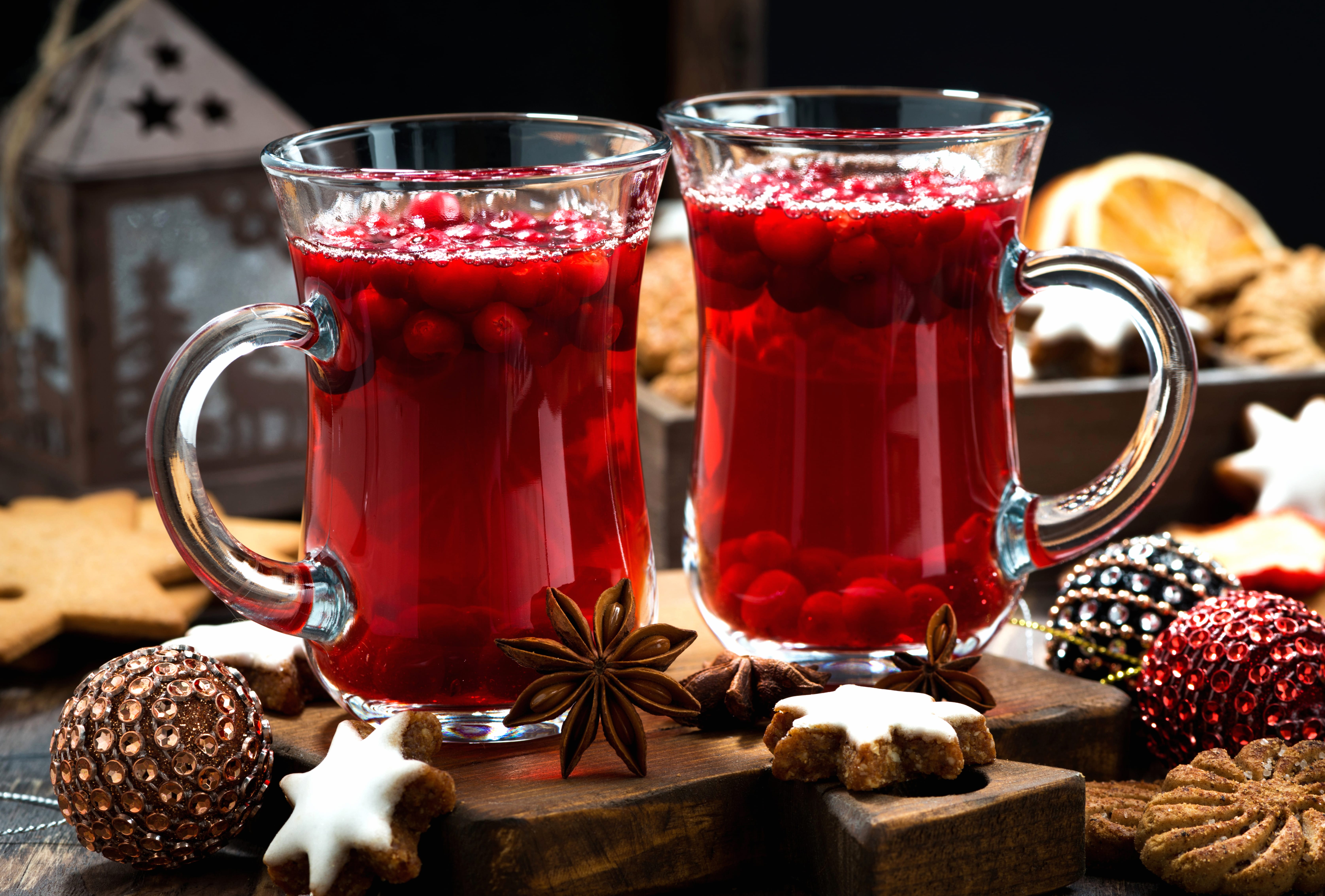 Festive Christmas Cookies and Mulled Drink - at 750 x 1334 iPhone 6 size wallpapers HD quality