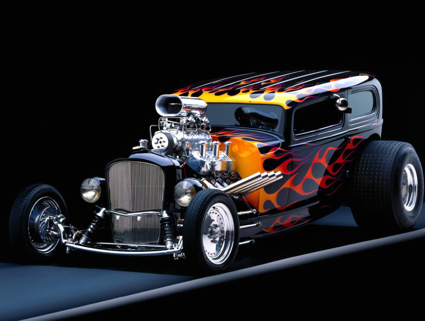 Fiery Hot Rod wallpapers HD quality