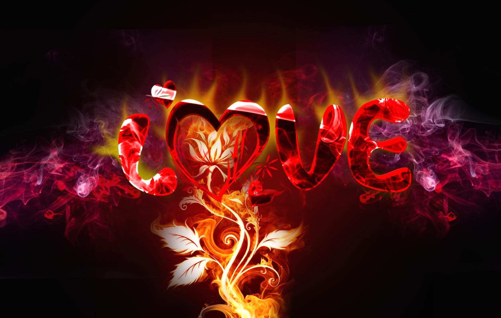 Fiery Love Artistic wallpapers HD quality