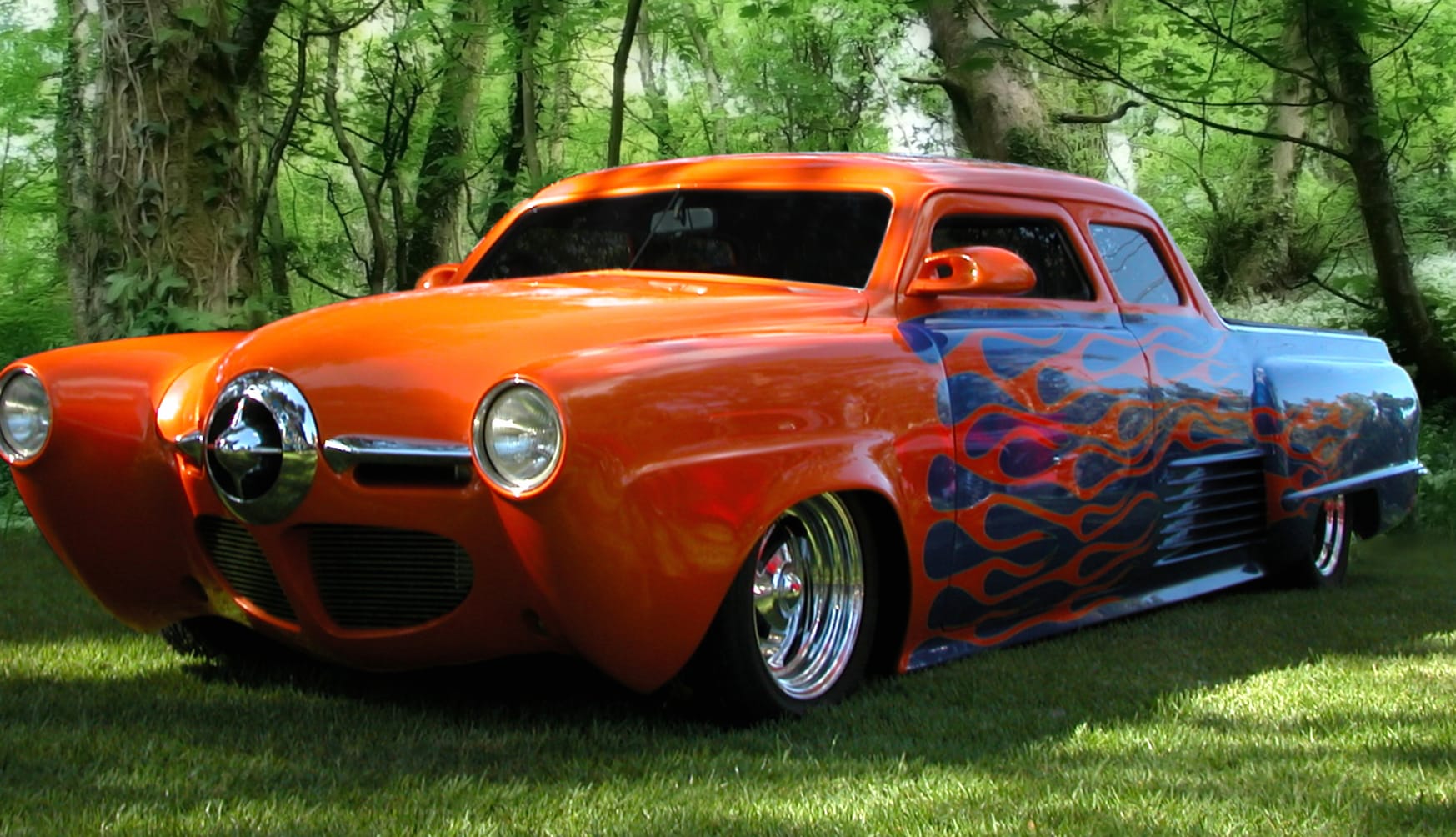 Flaming Hot Rod at 2560 x 1440 HD size wallpapers HD quality