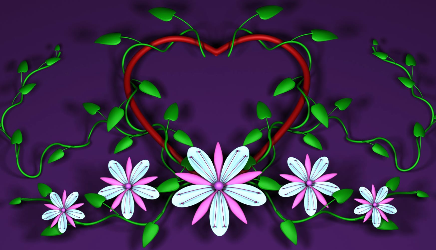 Floral Heart wallpapers HD quality