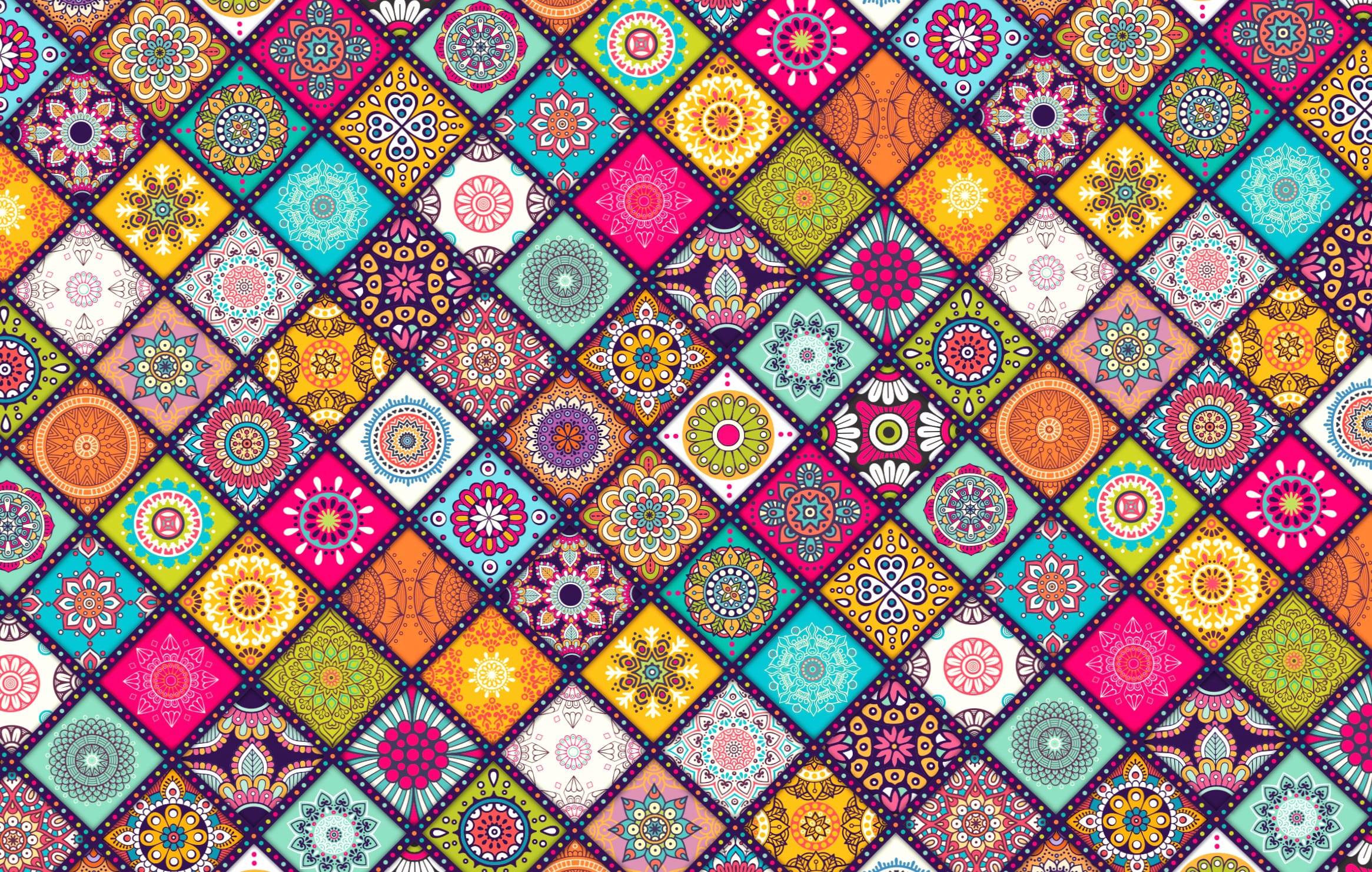 Floral Kaleidoscope wallpapers HD quality