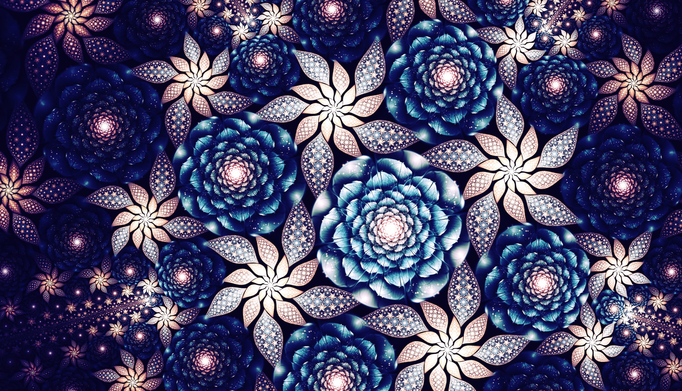 Flower Pattern Abstract Fractal wallpapers HD quality