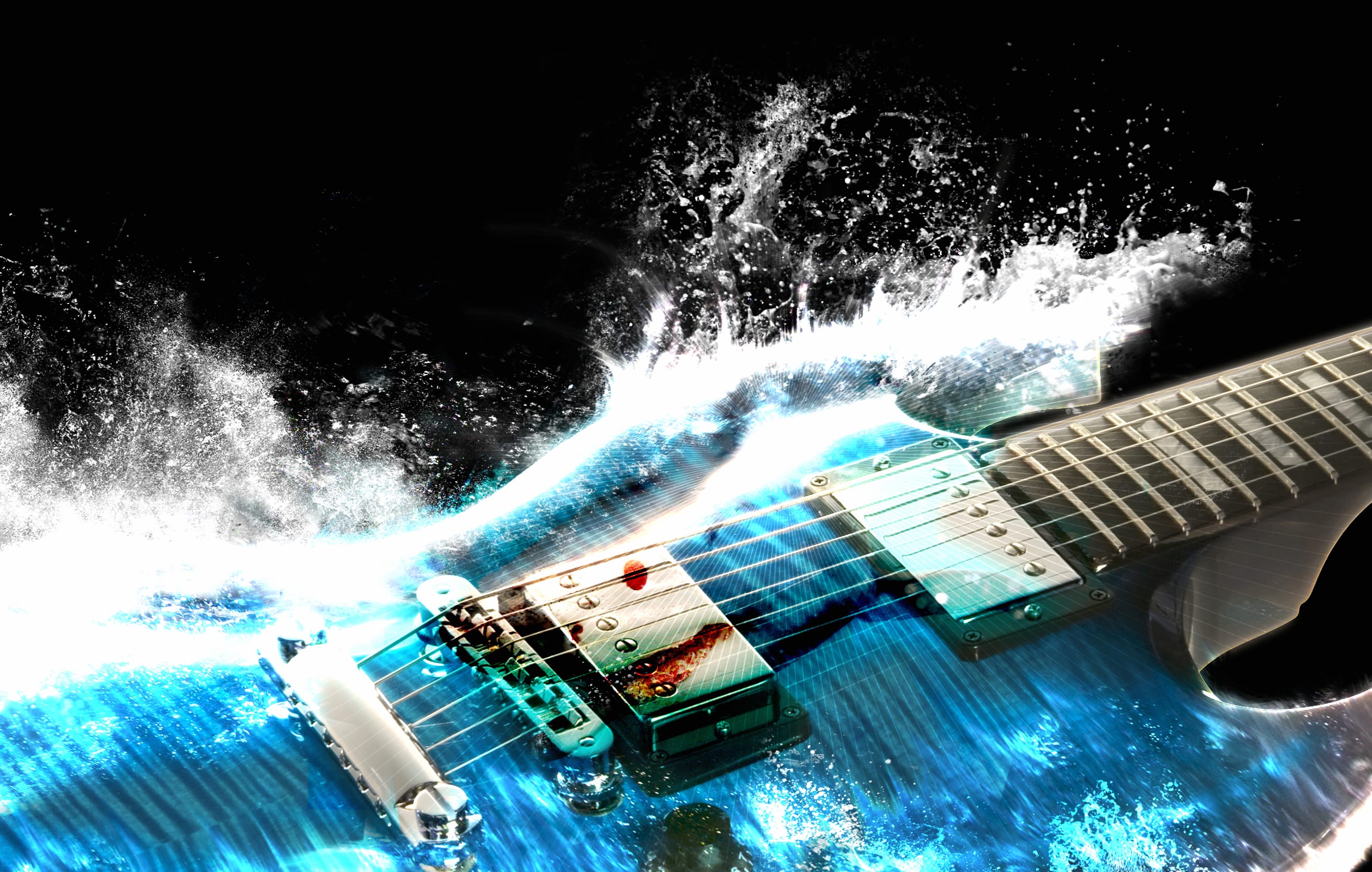 Flowing Melodies of a Guitar in Motion at 1024 x 768 size wallpapers HD quality