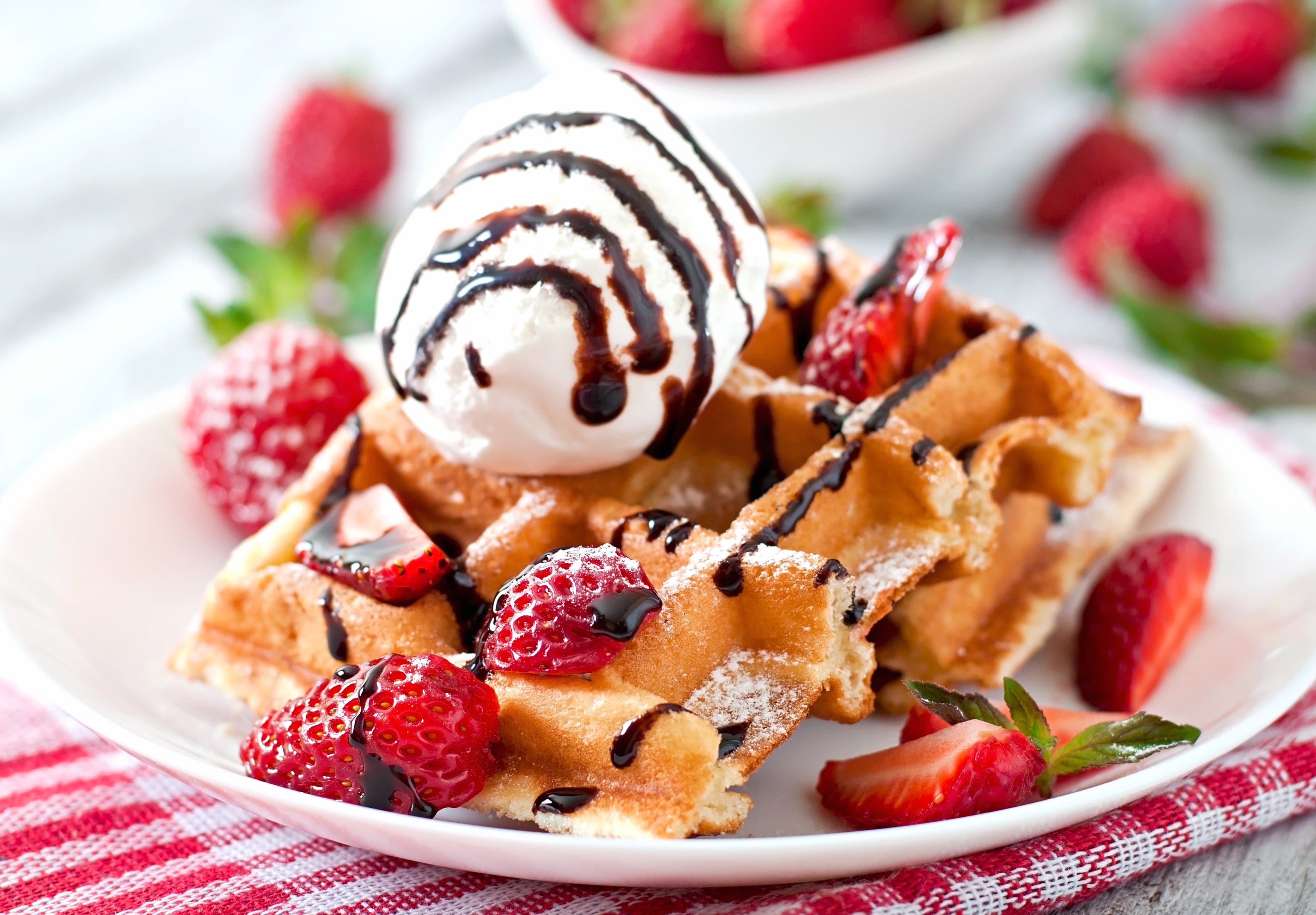 Food Waffle wallpapers HD quality