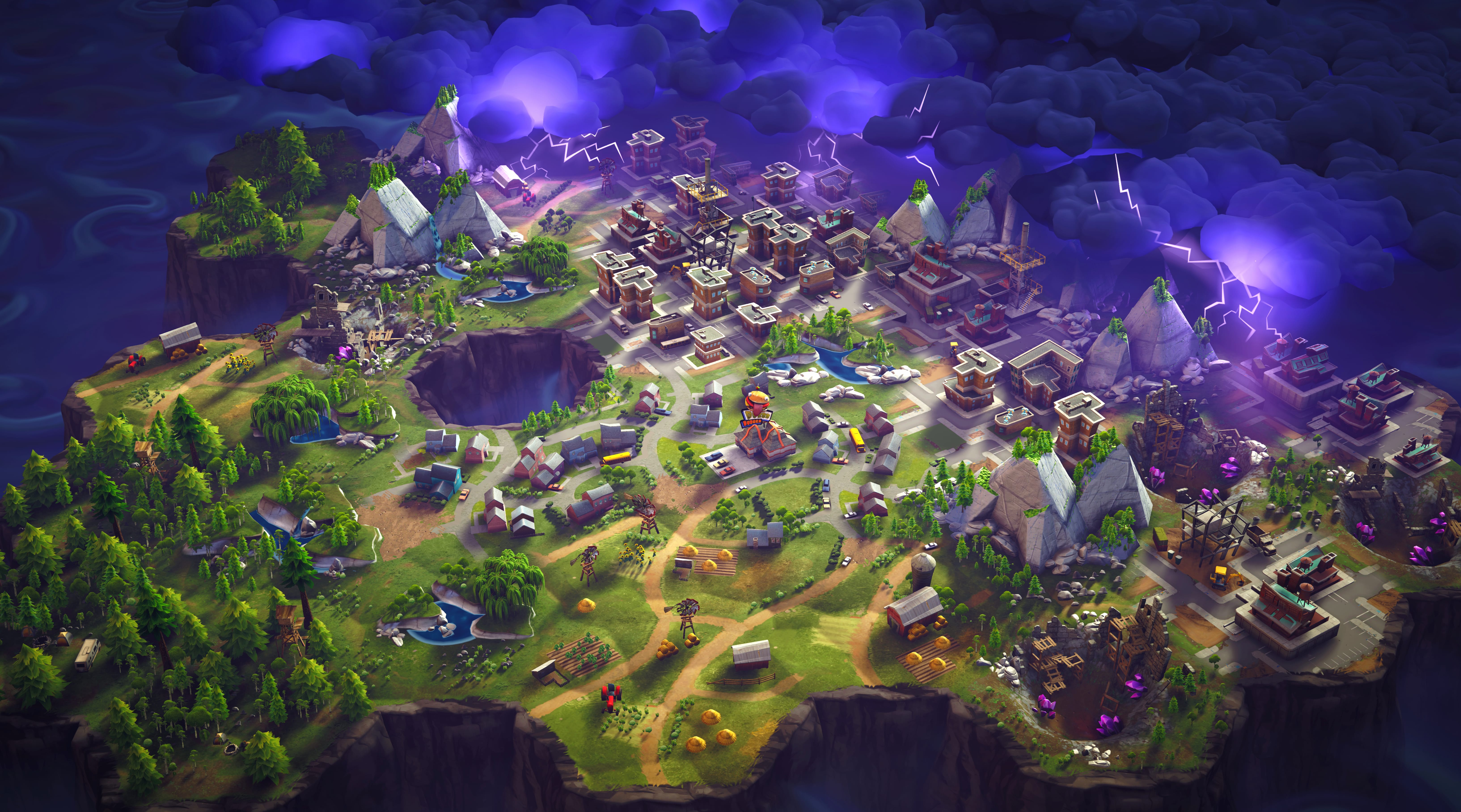 Fortnite Enchanted Island - at 320 x 480 iPhone size wallpapers HD quality