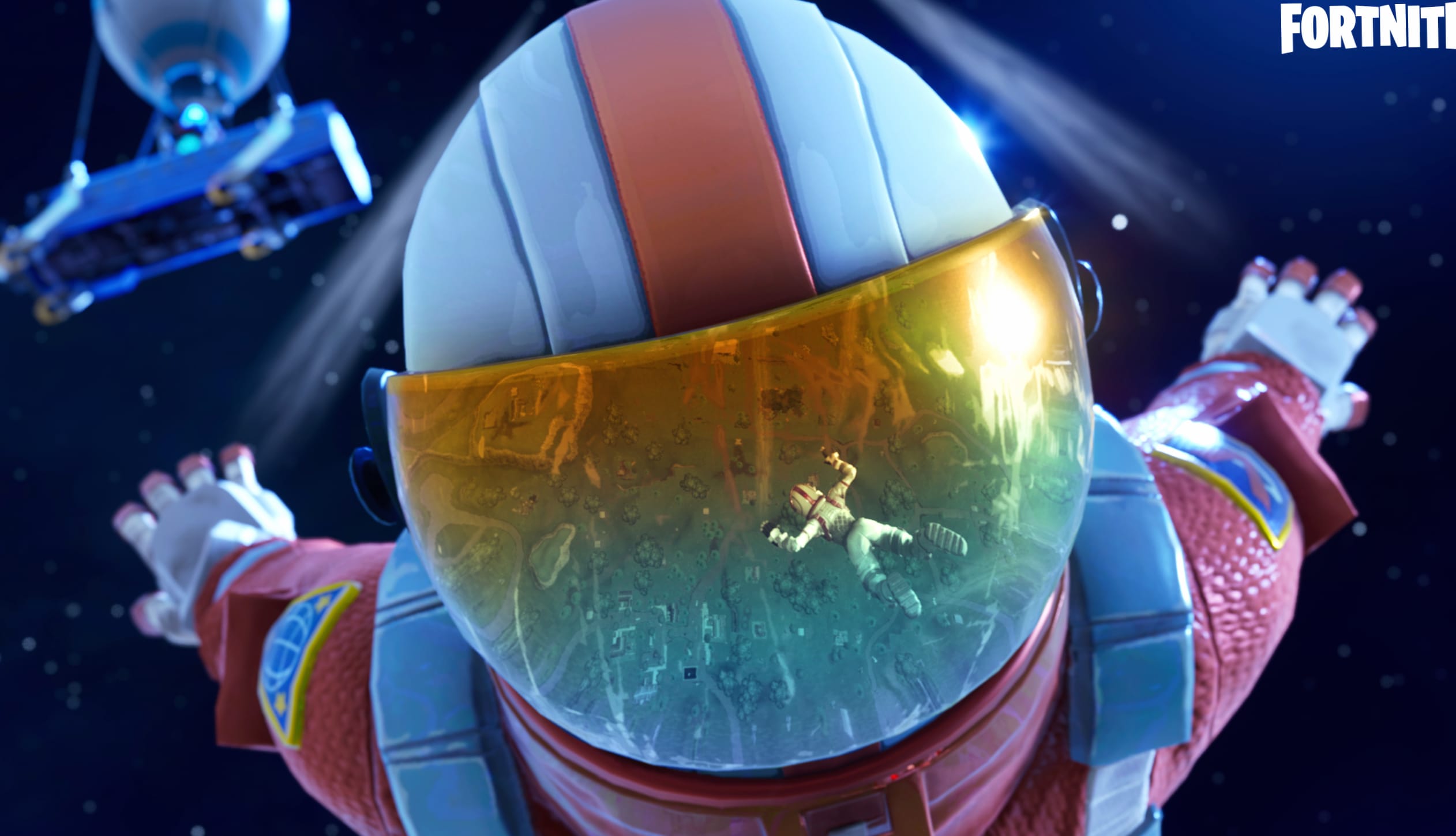 Fortnite Space Explorer at 1366 x 768 HD size wallpapers HD quality