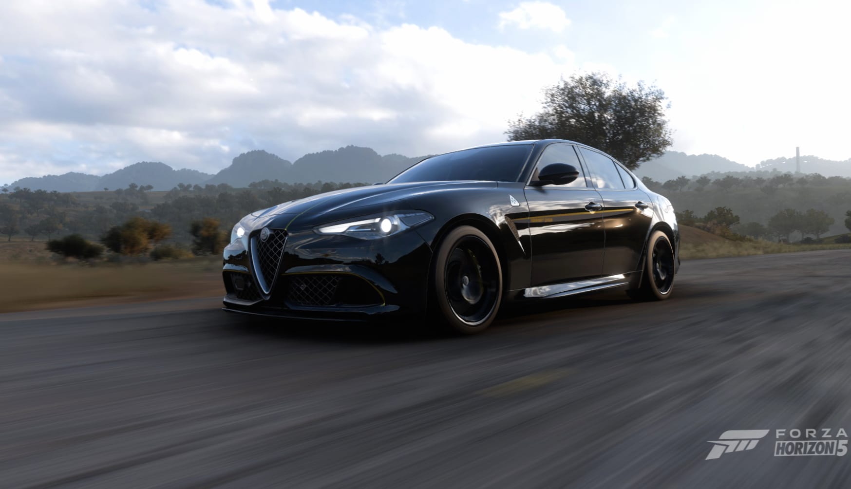 Forza Horizon 5 alfa Romeo Giulia QuadriFoglio at 320 x 480 iPhone size wallpapers HD quality