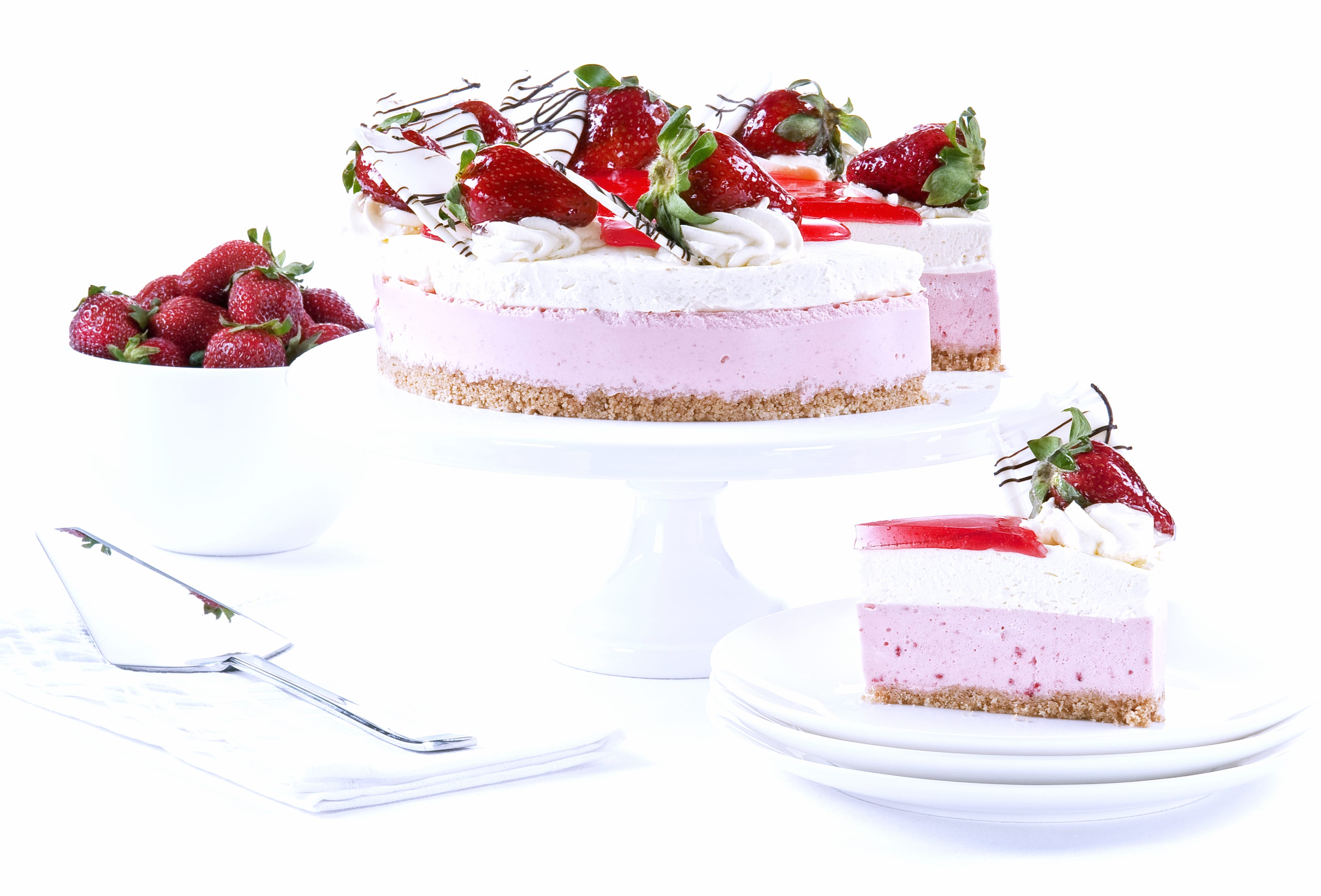 Fruit Strawberry Food Cake wallpapers HD quality