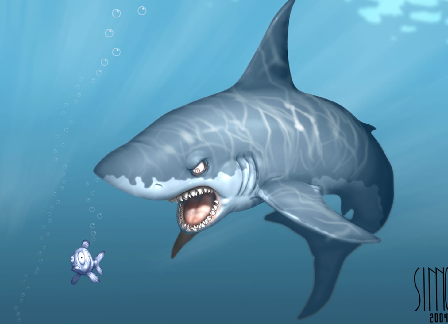 Funny Cartoon Shark wallpapers HD quality