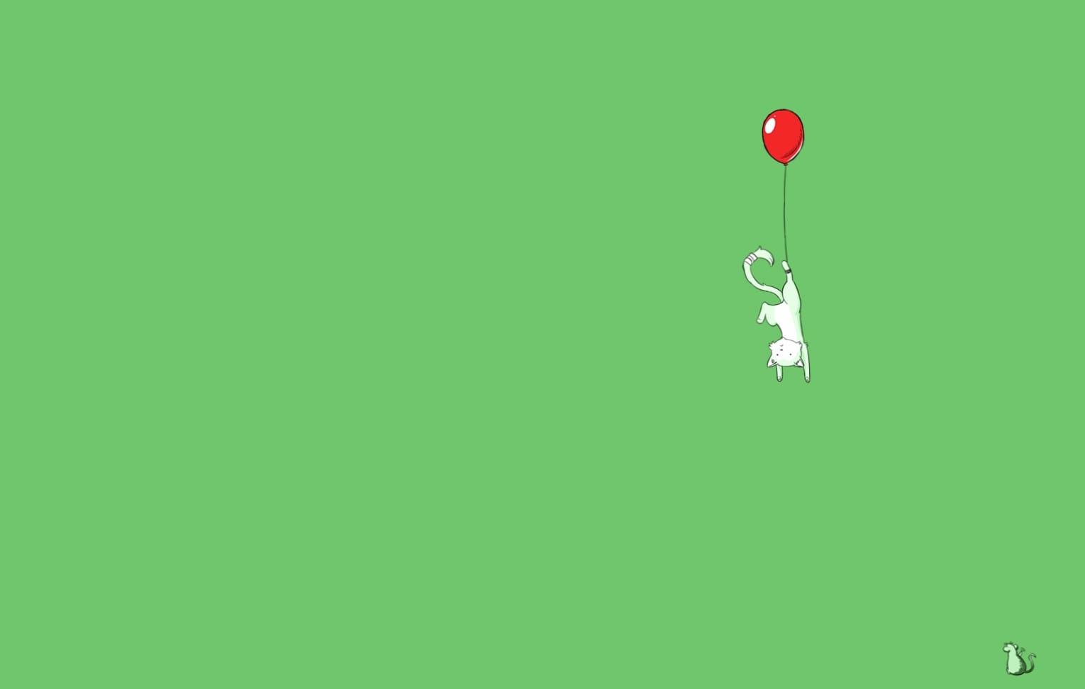 Funny Cat Balloon Adventure at 1600 x 1200 size wallpapers HD quality