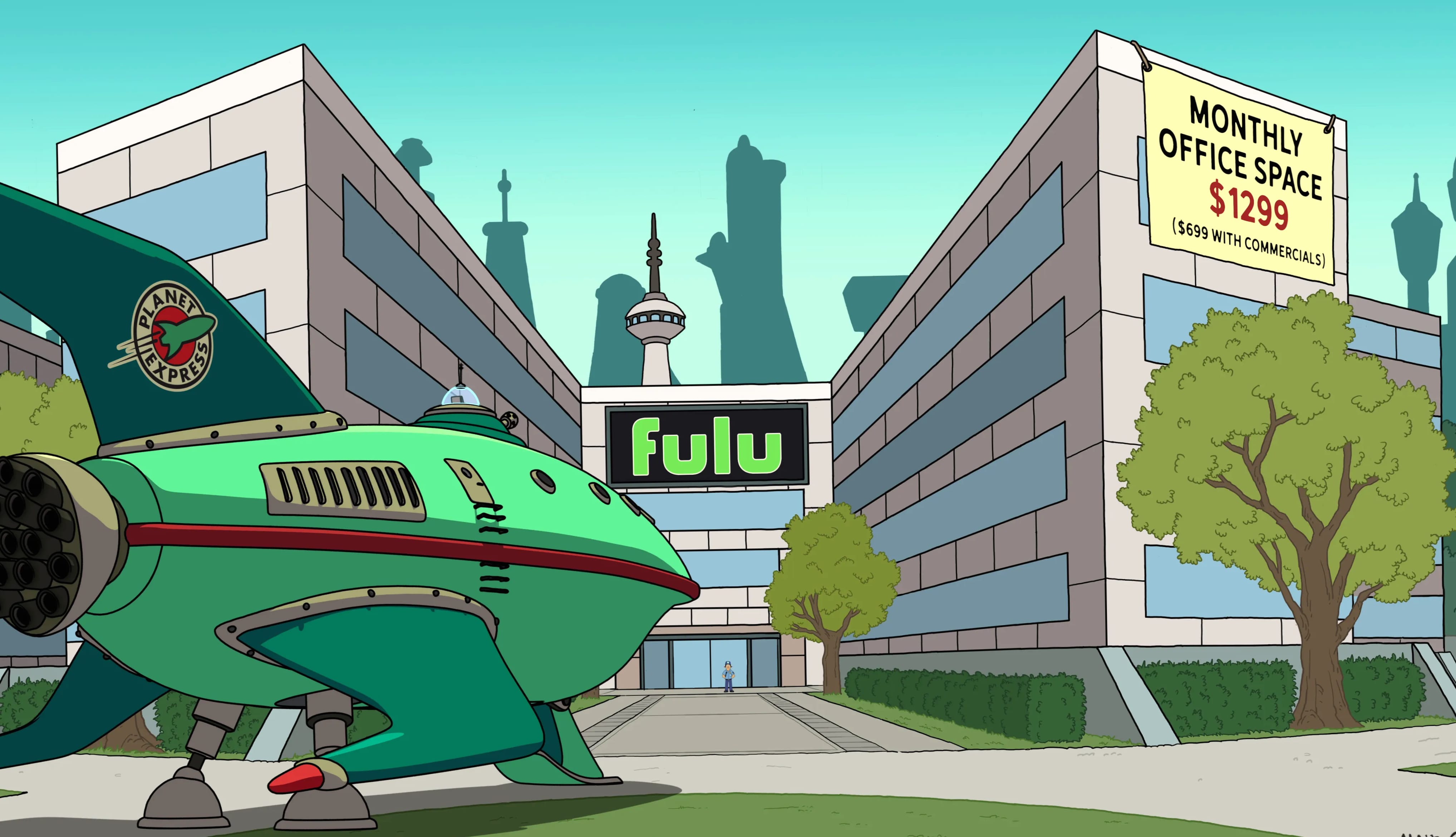 Futurama Planet Express Ship wallpapers HD quality