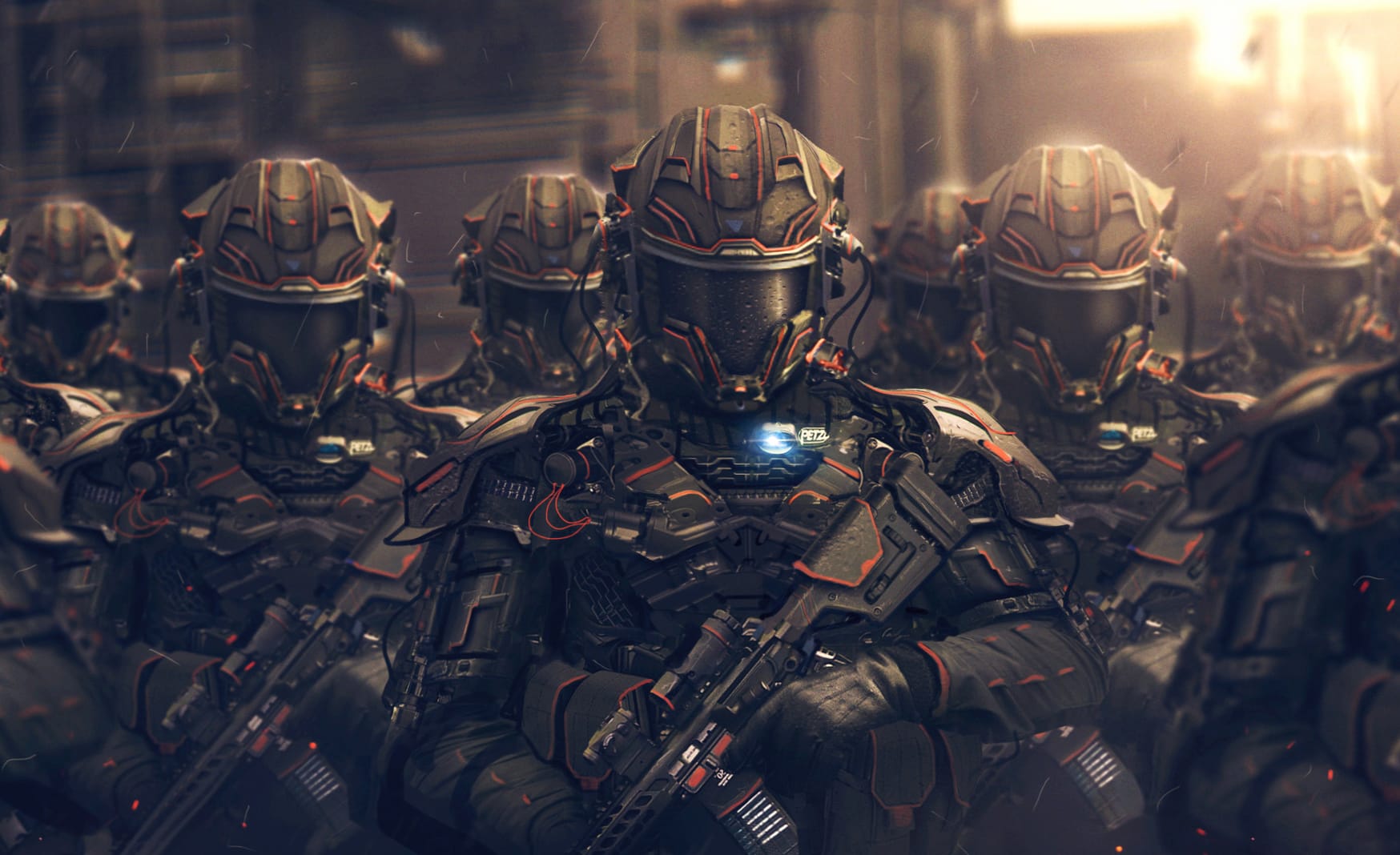 Futuristic Forces Sci-Fi Military wallpapers HD quality