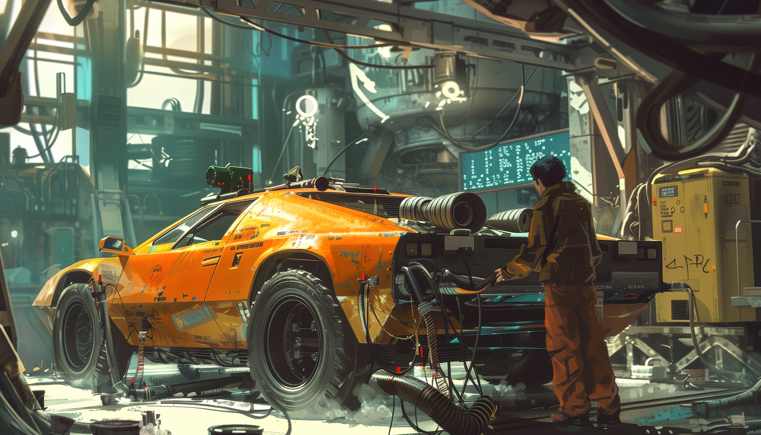 Futuristic Garage Overhaul wallpapers HD quality