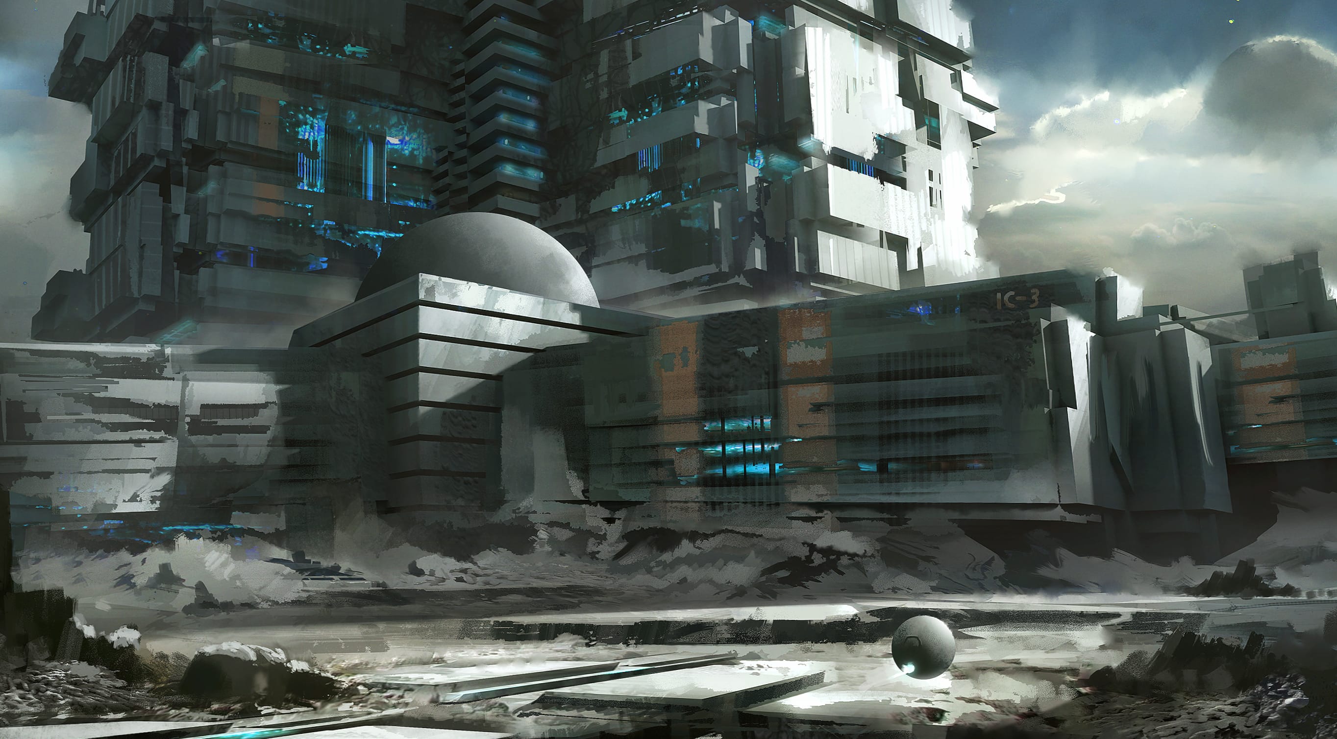 Futuristic Robot City A Stunning Experience at 640 x 960 iPhone 4 size wallpapers HD quality