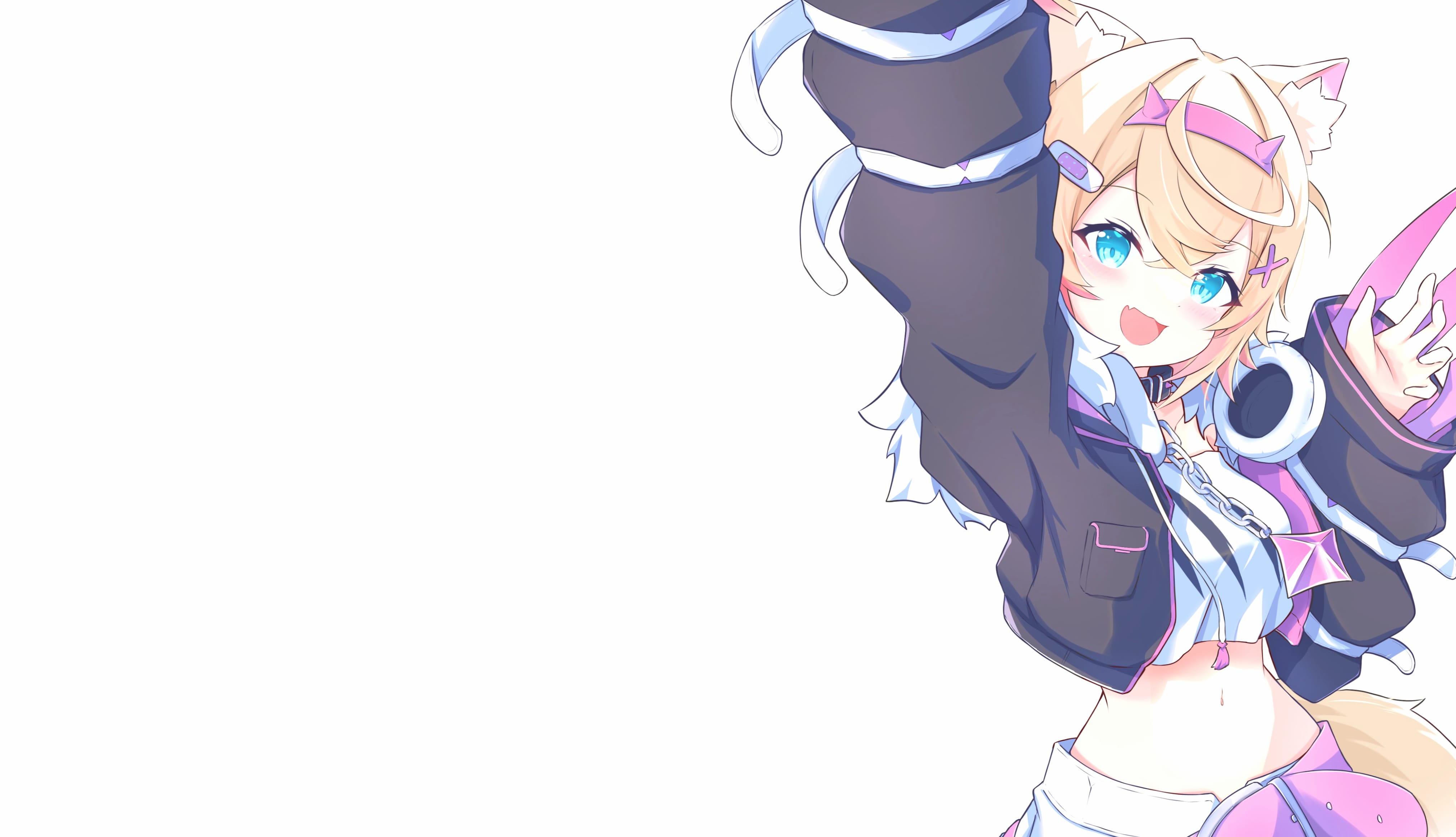 FUWAMOCO Mococo Abyssgard Hololive Anime Virtual Youtuber wallpapers HD quality