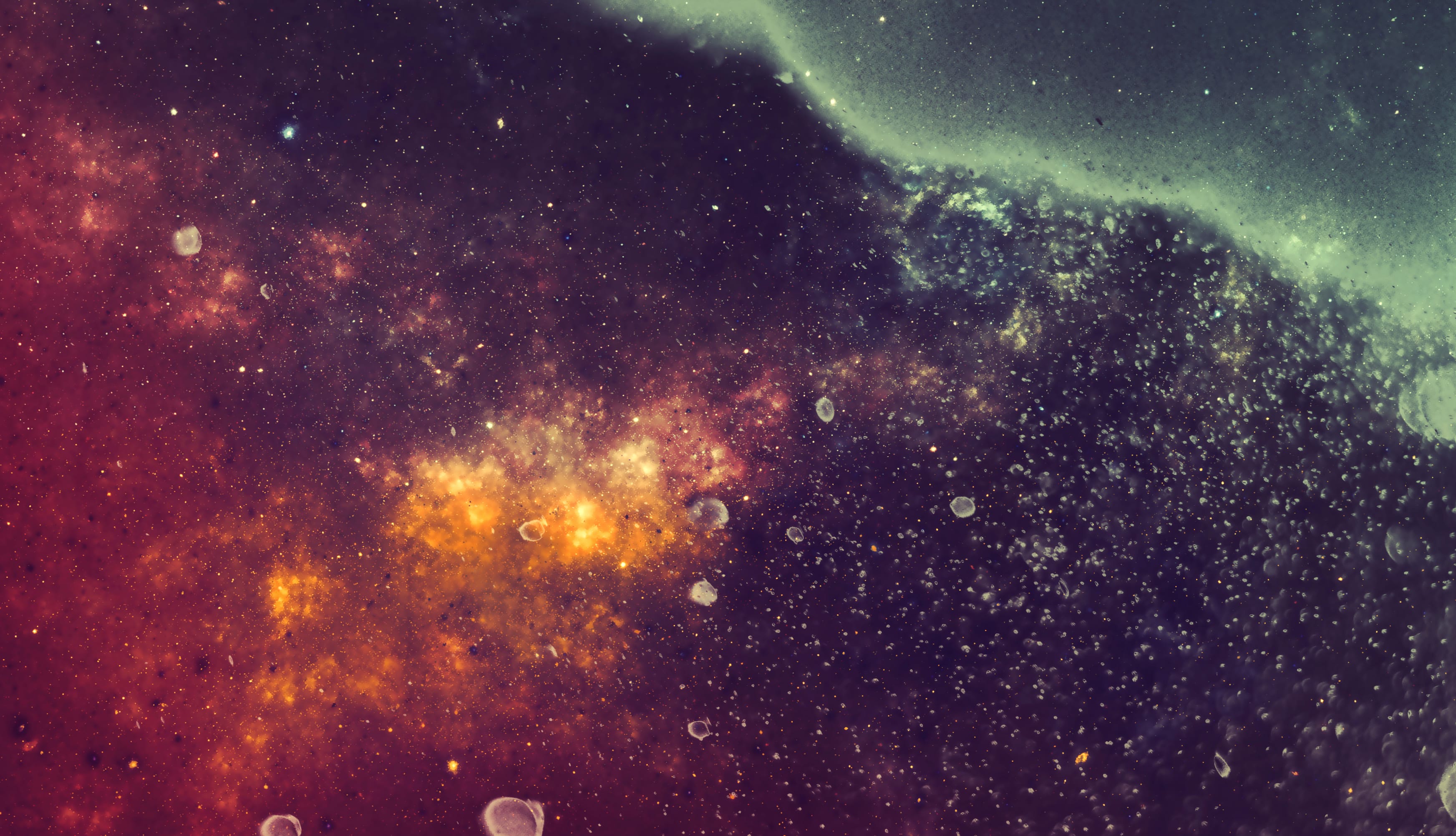 Galactic Glow HD Sci-Fi Space Wallpaper at 640 x 1136 iPhone 5 size wallpapers HD quality